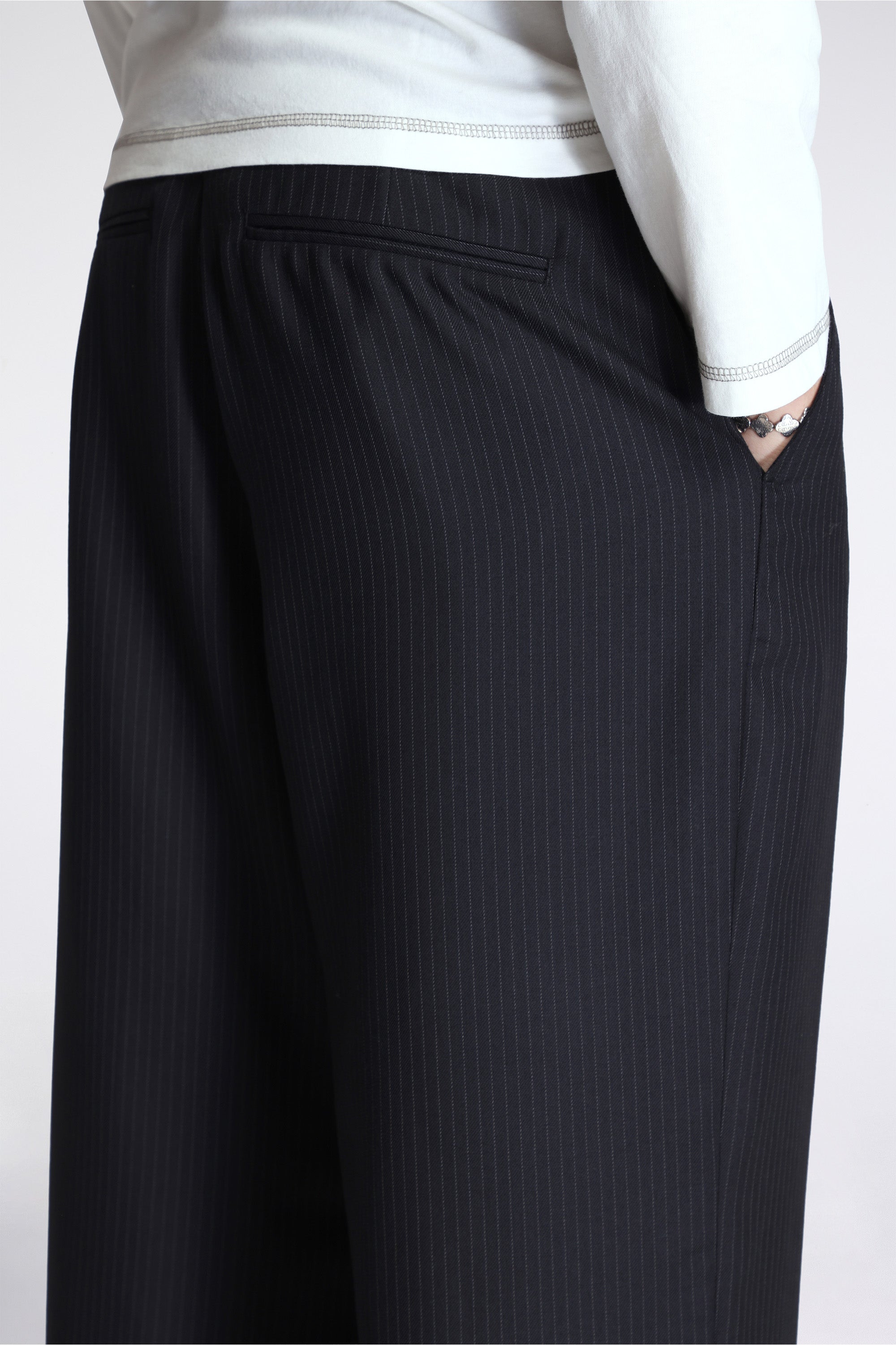 Another Suit Pants 2.0 Black Pinstripe