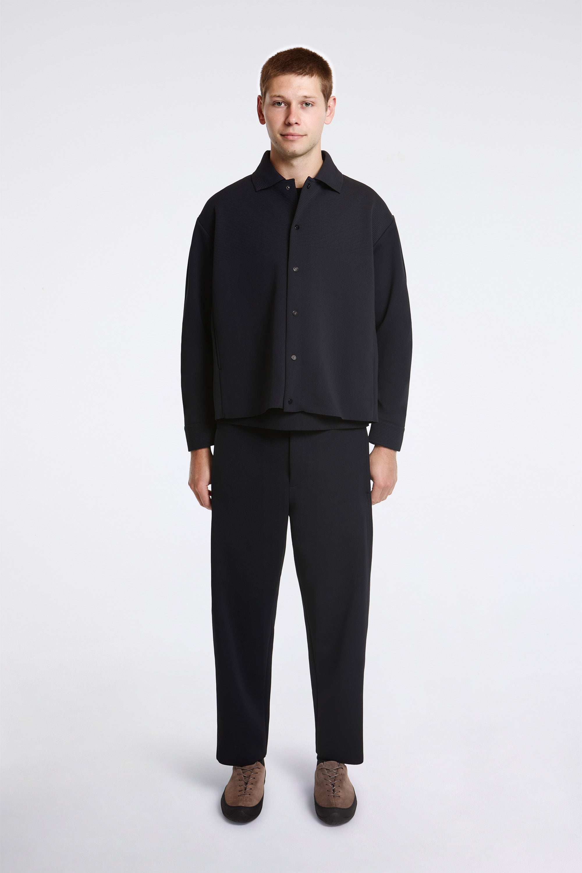 Milan Shirt Collar Blouson Black