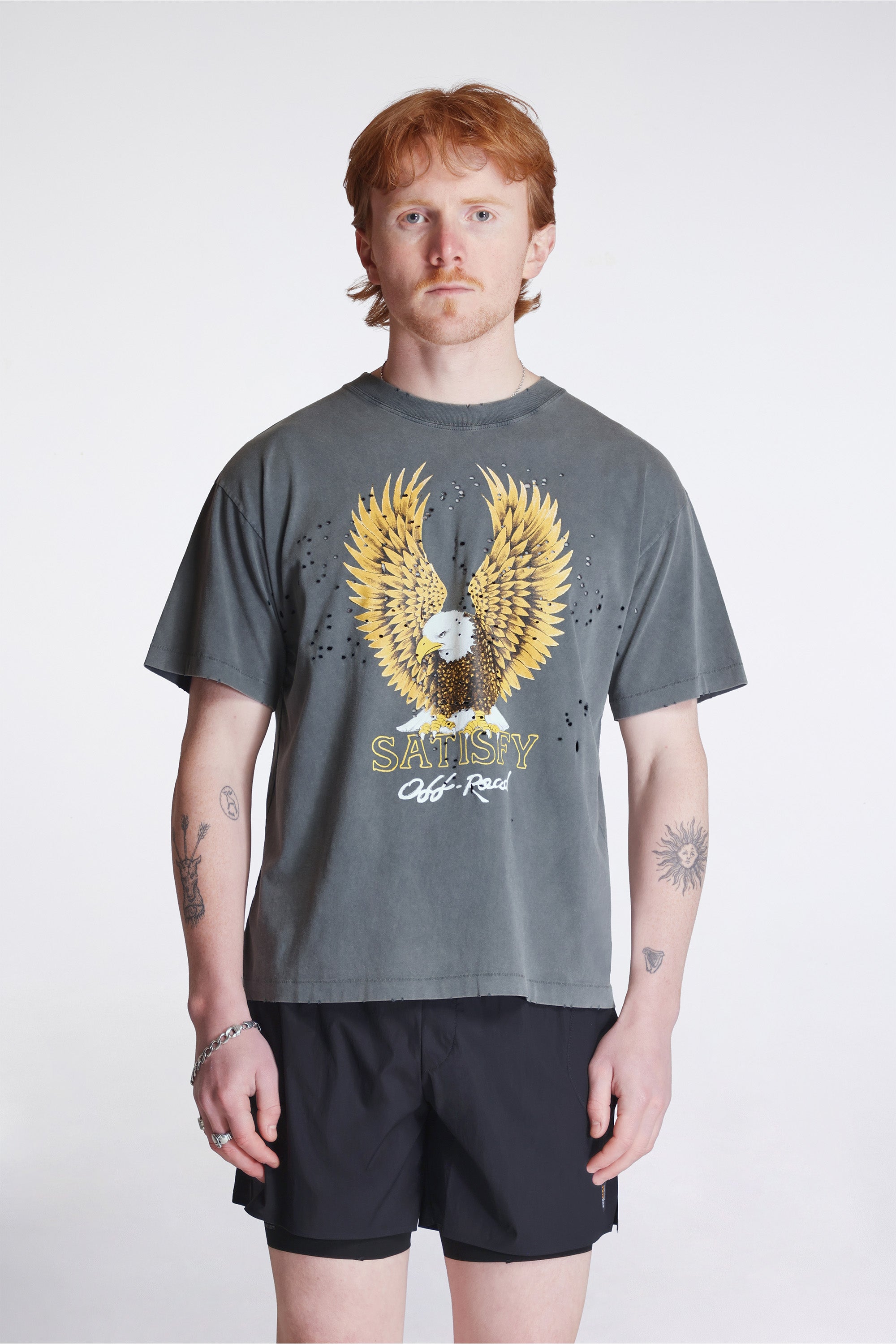 Mothtech T-Shirt Faded Black