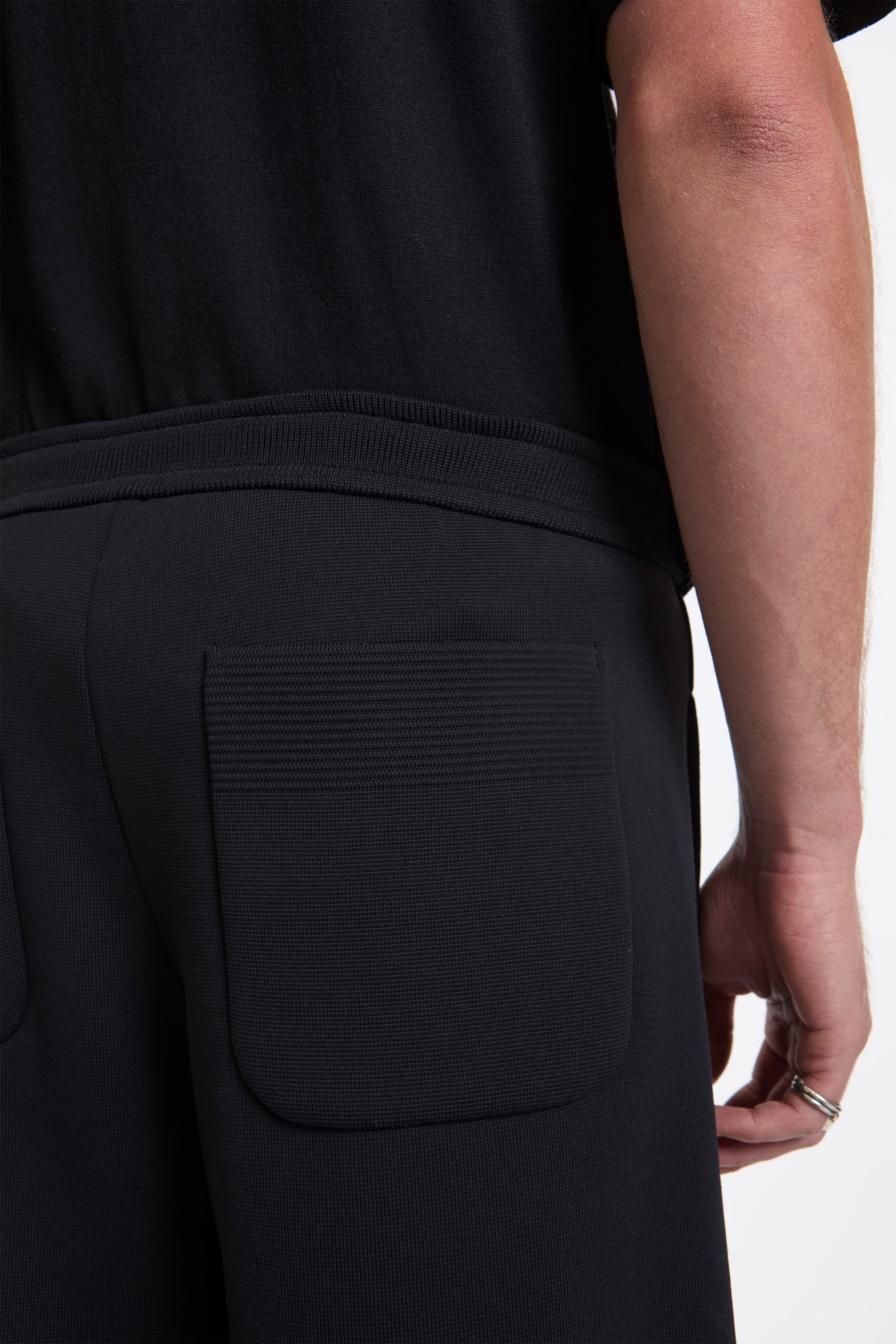 Milan Curved Pants Black