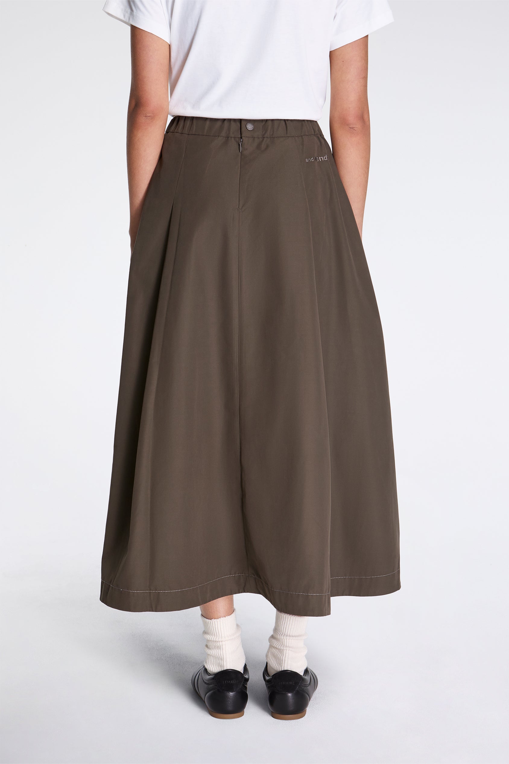 High Count Cloth Skirt L.Khaki