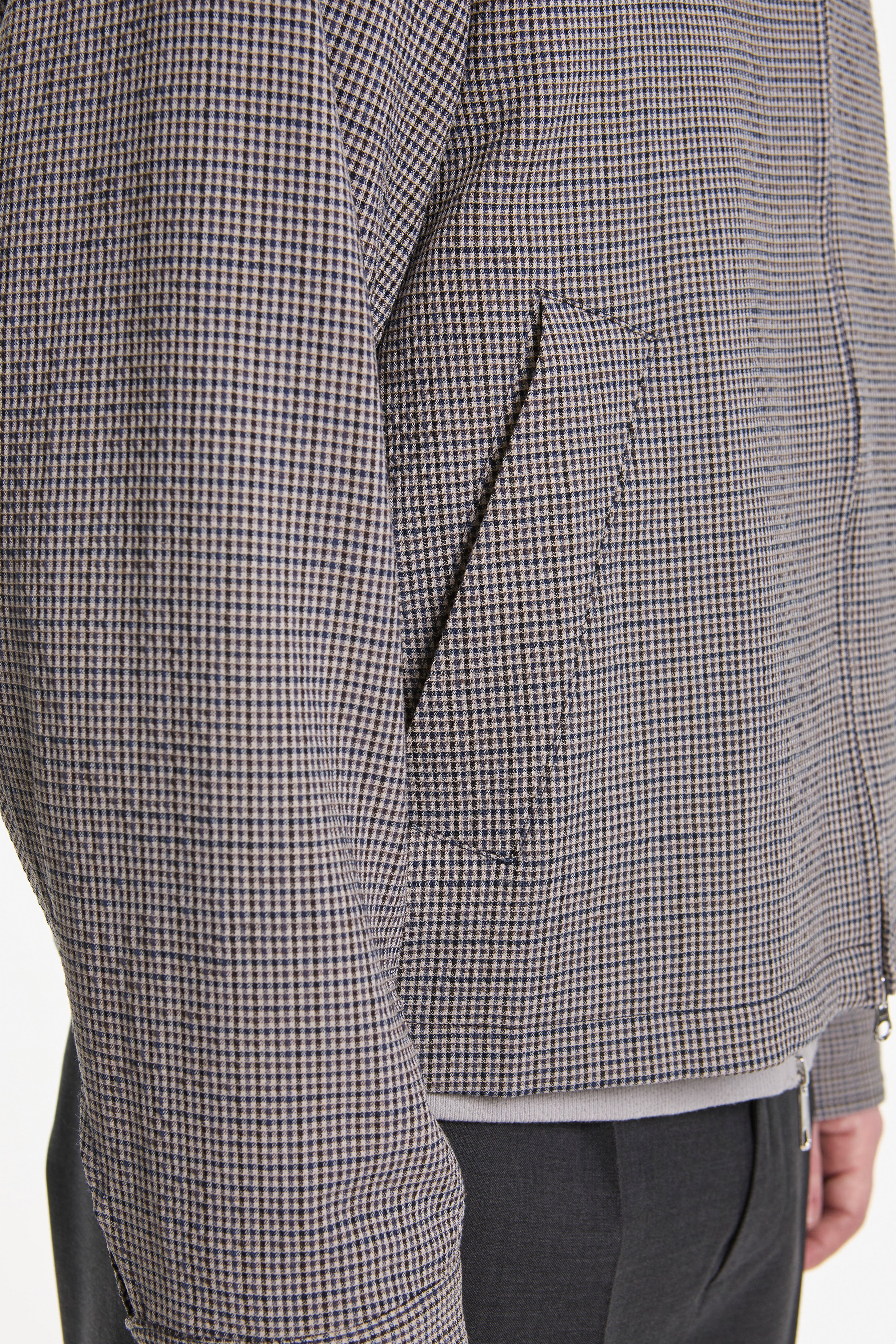 Mail Jacket Taupe Check