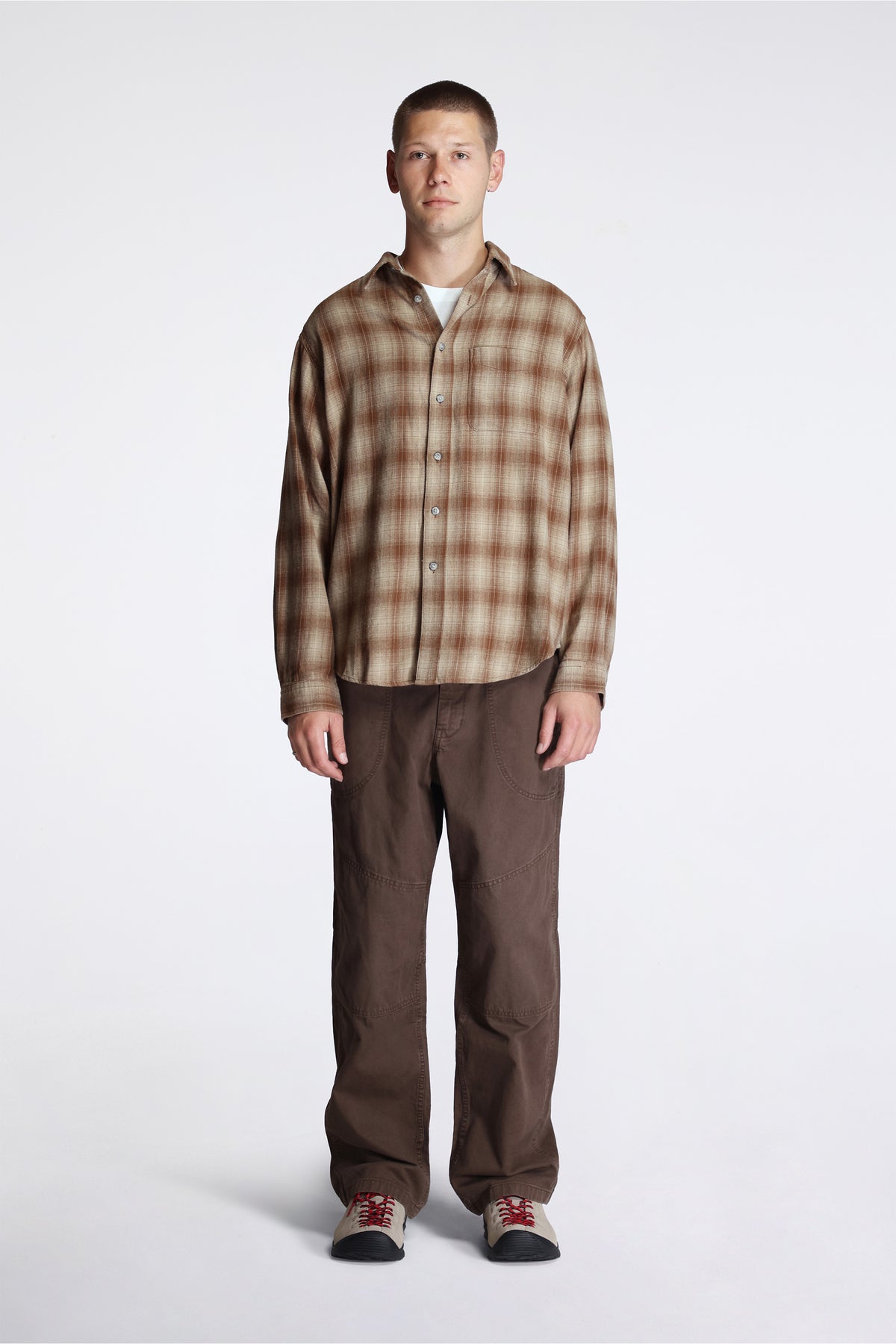 Piled Flannel Shirt Sand