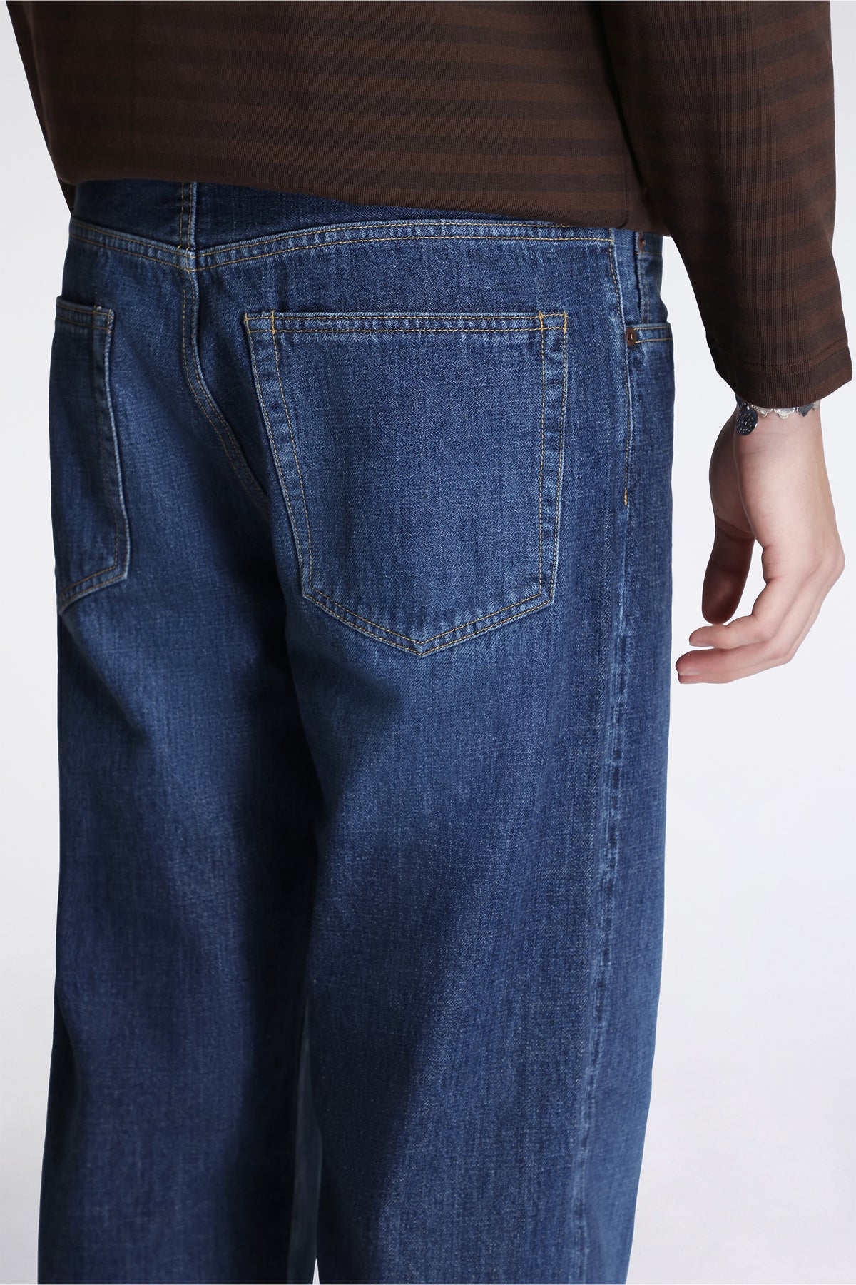 Selvage Denim Straight Pants Vintage Indigo