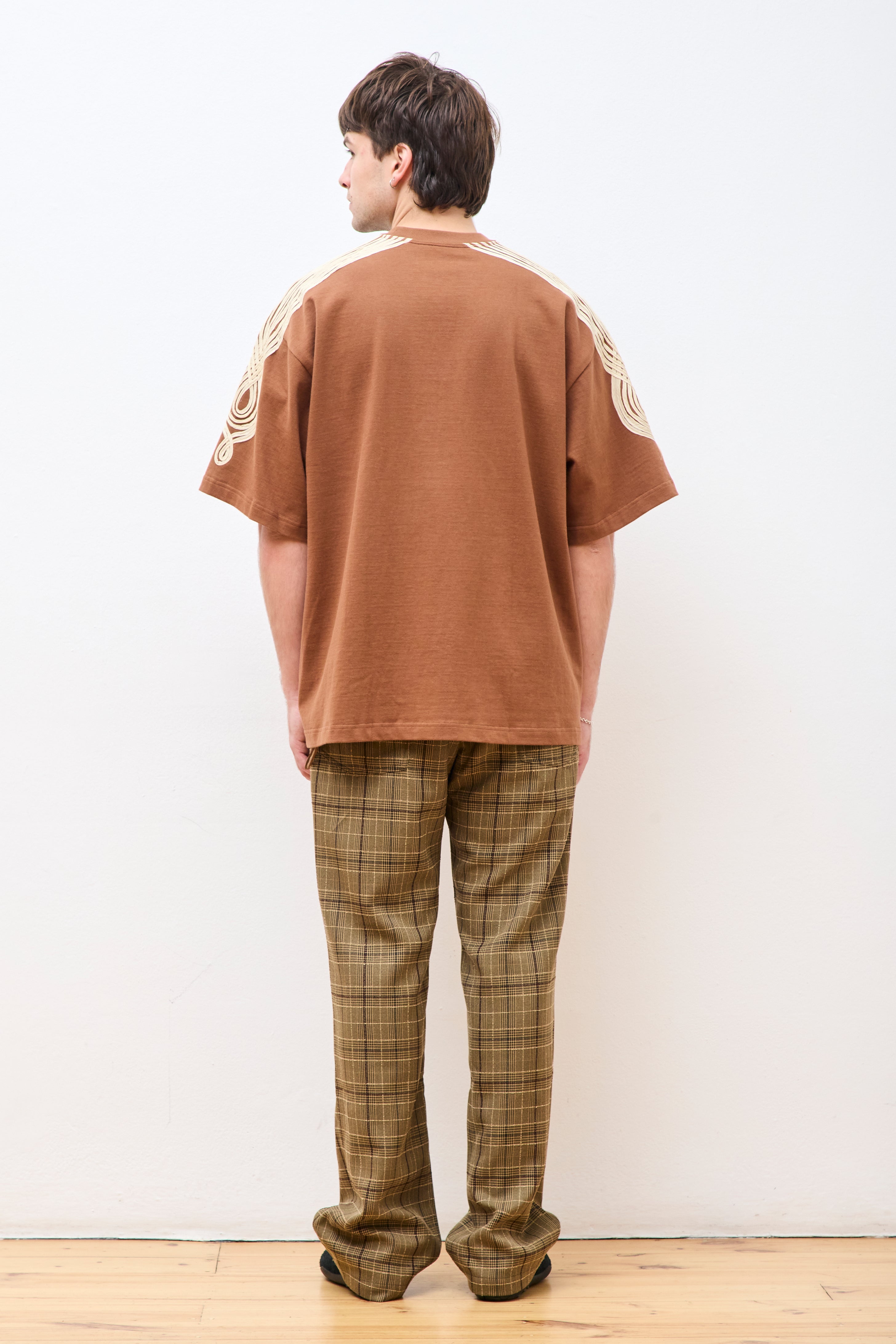 Loose Pleated Pant Brown