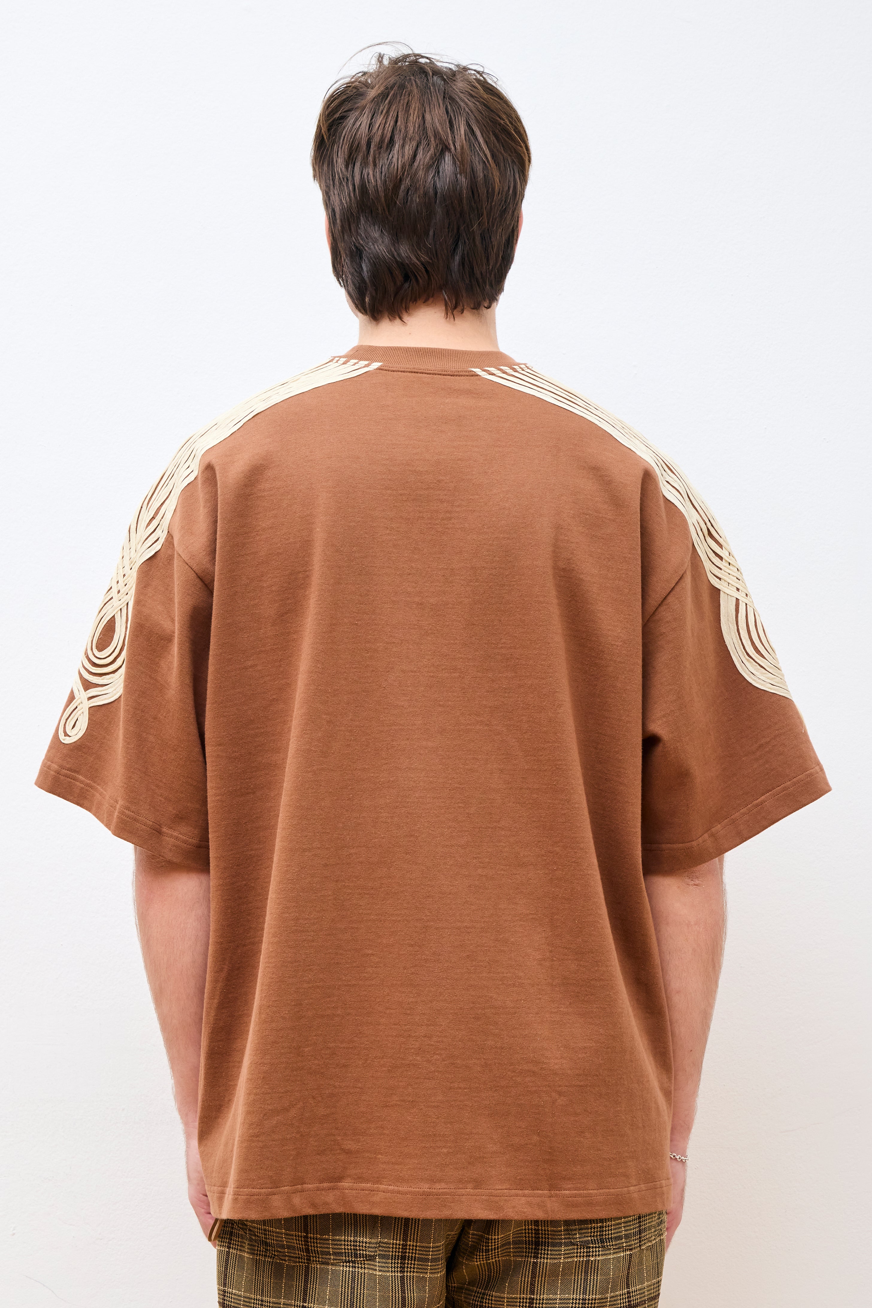"Appliqué" Gym Tee Brown