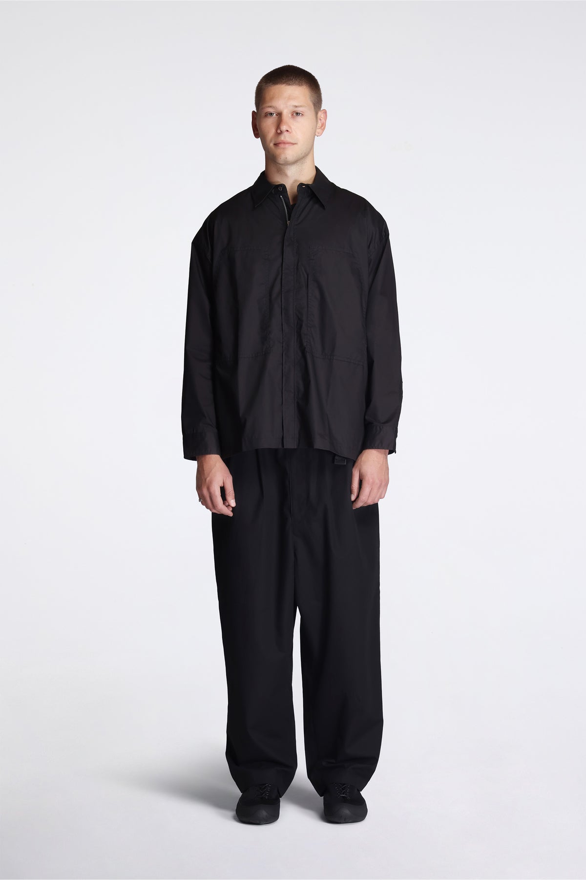 Technical Zip Shirt Black