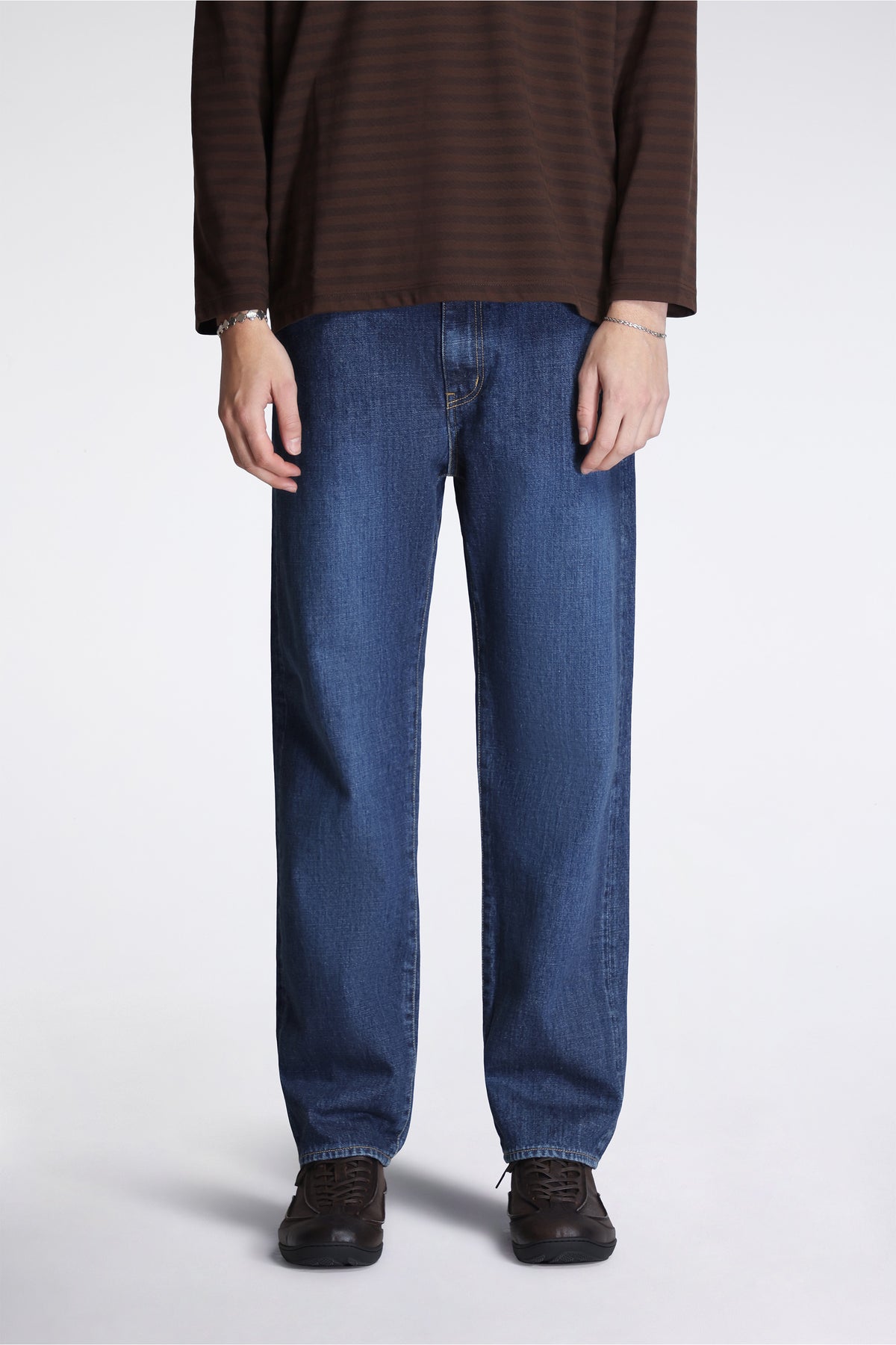 Selvage Denim Straight Pants Vintage Indigo