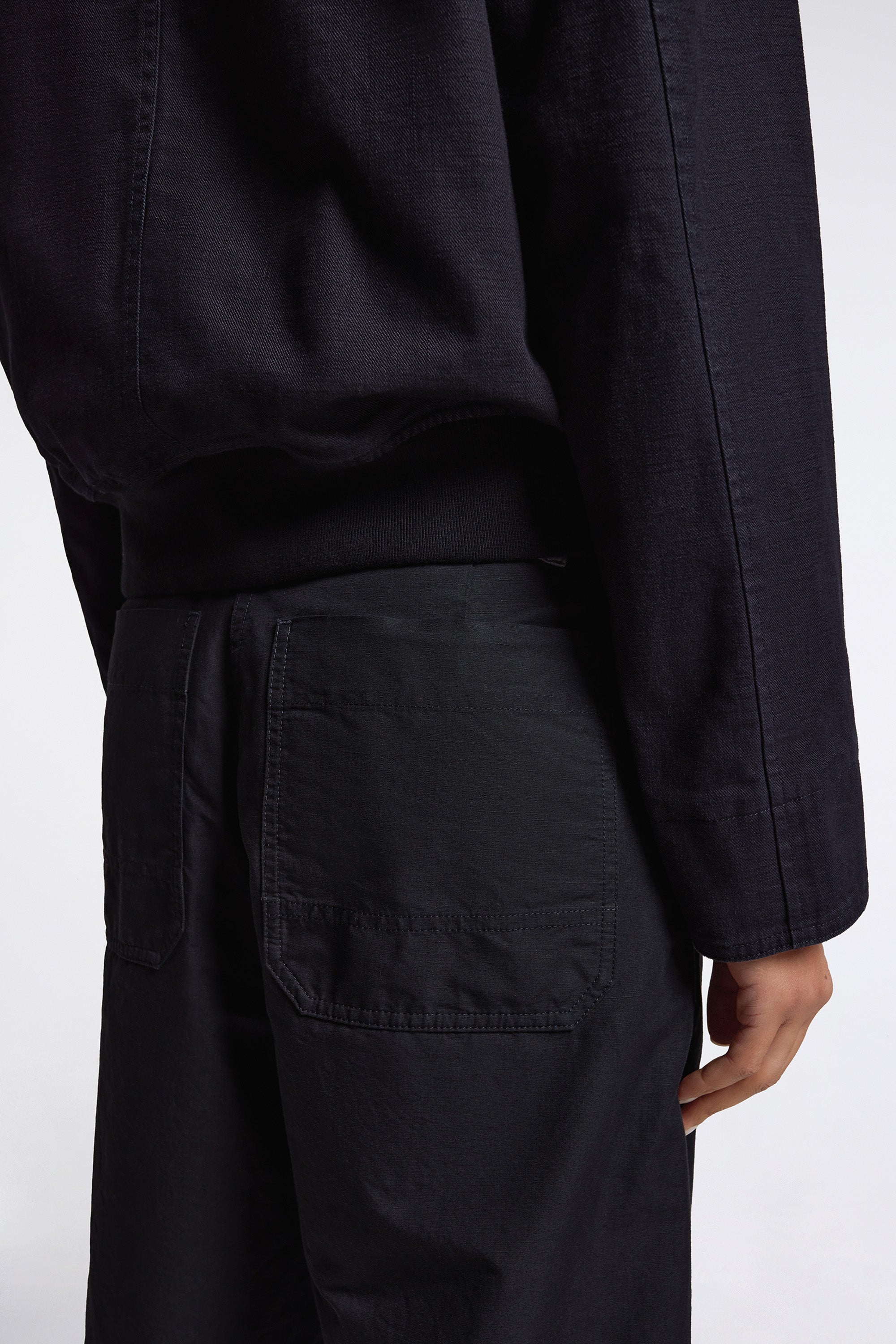 MHL Zip Up Bomber Jacket Indigo