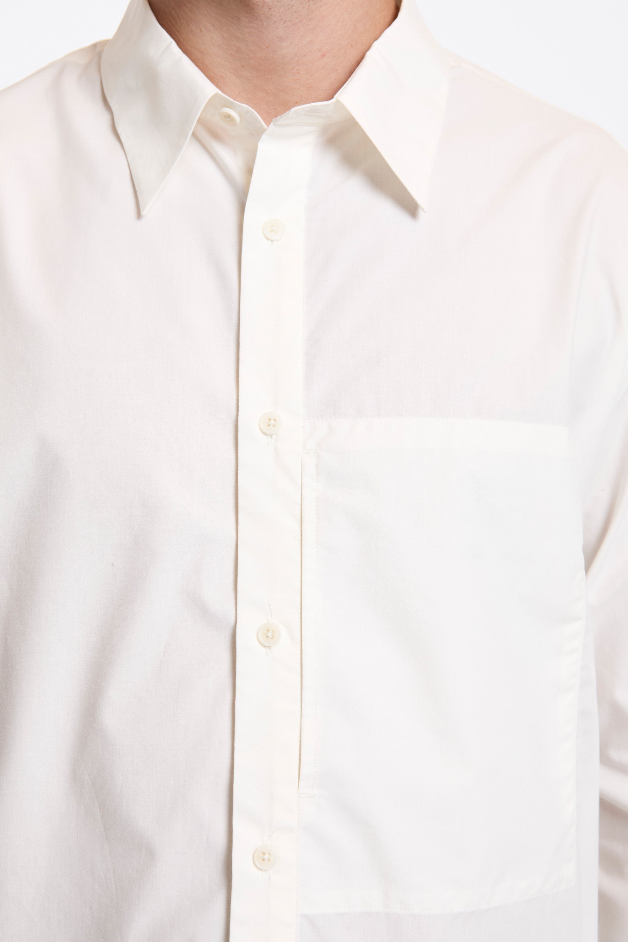Basic Pocket Shirt Ivory