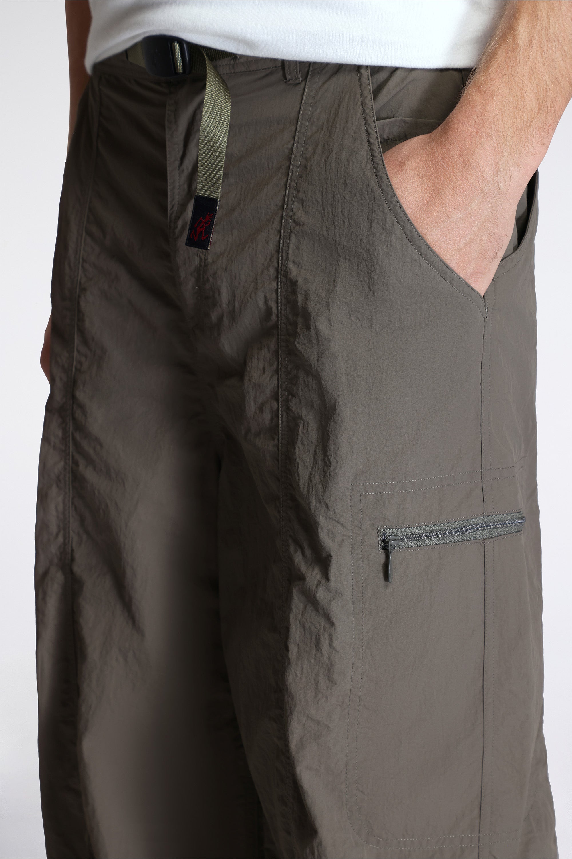 Nylon Loose Balloon Pant Burnt Olive