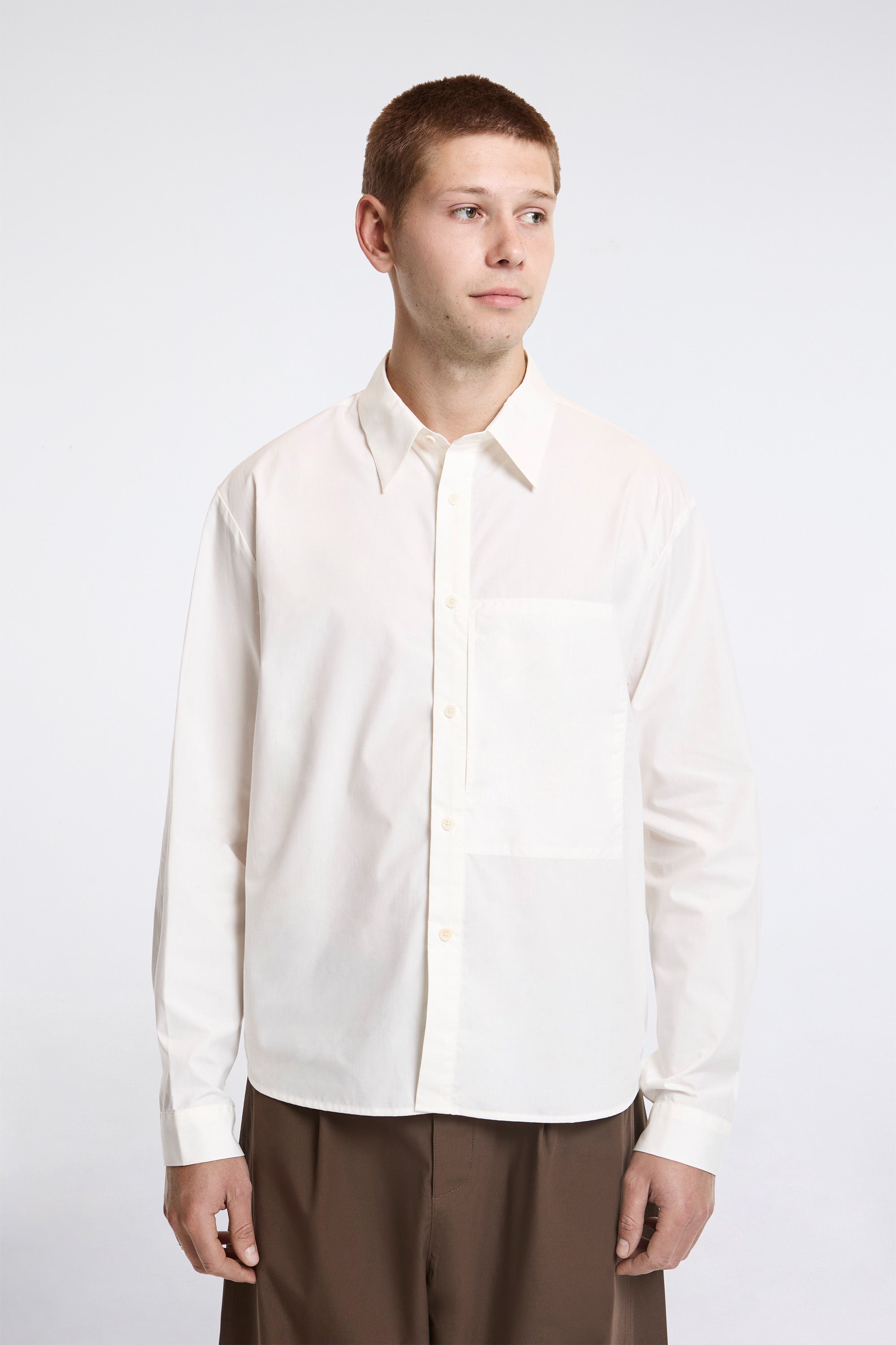 Basic Pocket Shirt Ivory