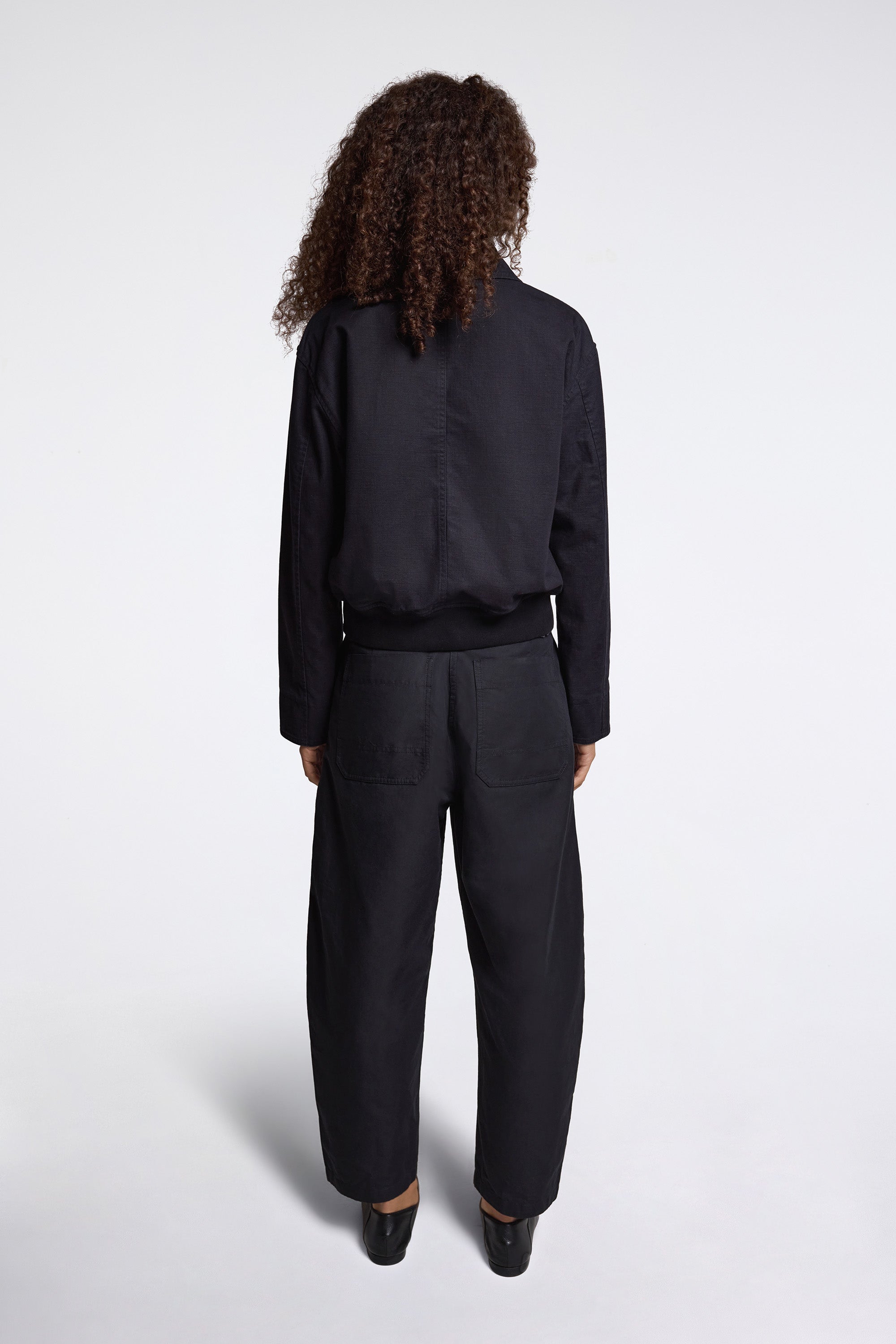 MHL Zip Up Bomber Jacket Indigo
