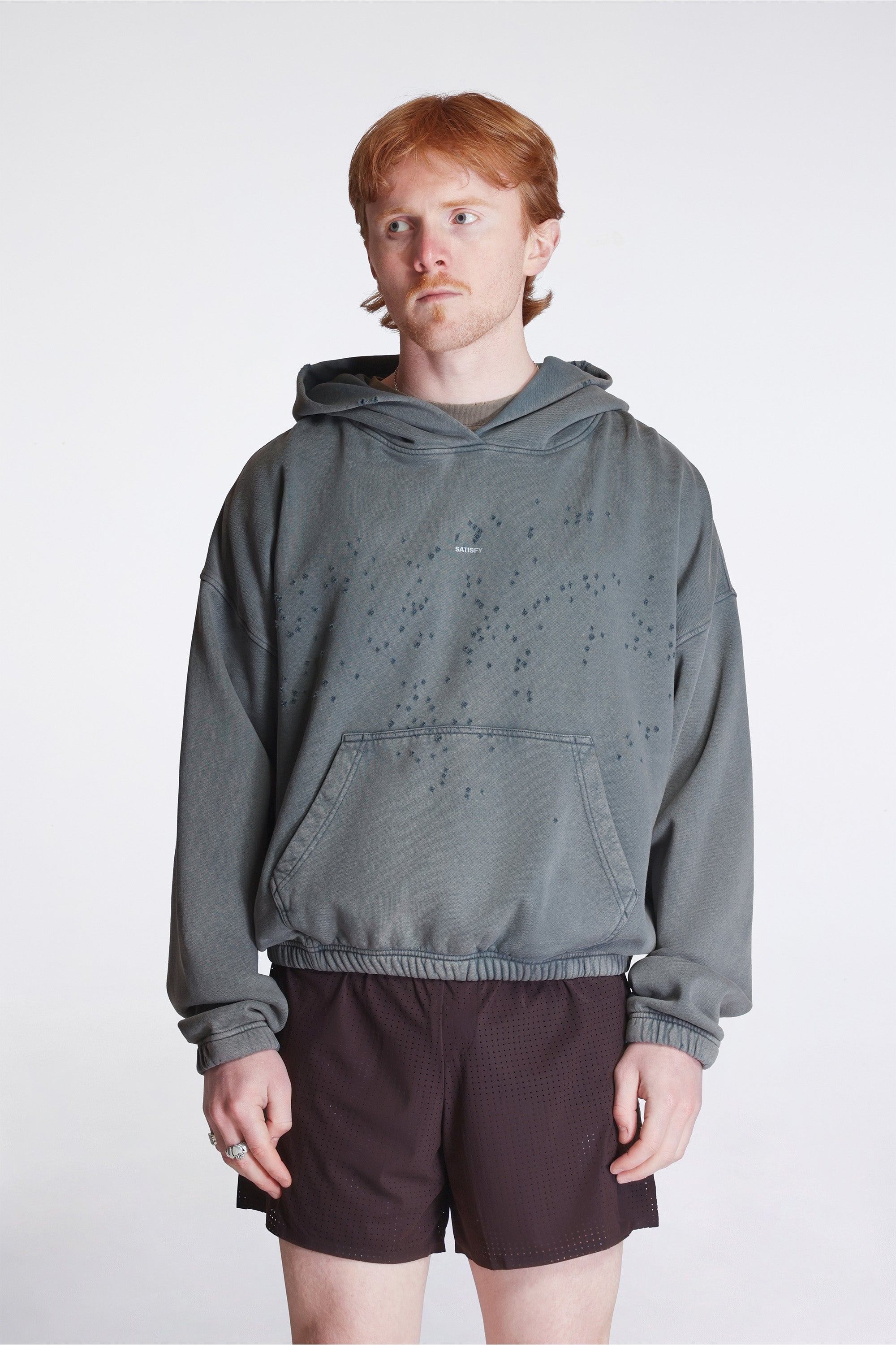 Mothtech Hoodie Faded Black