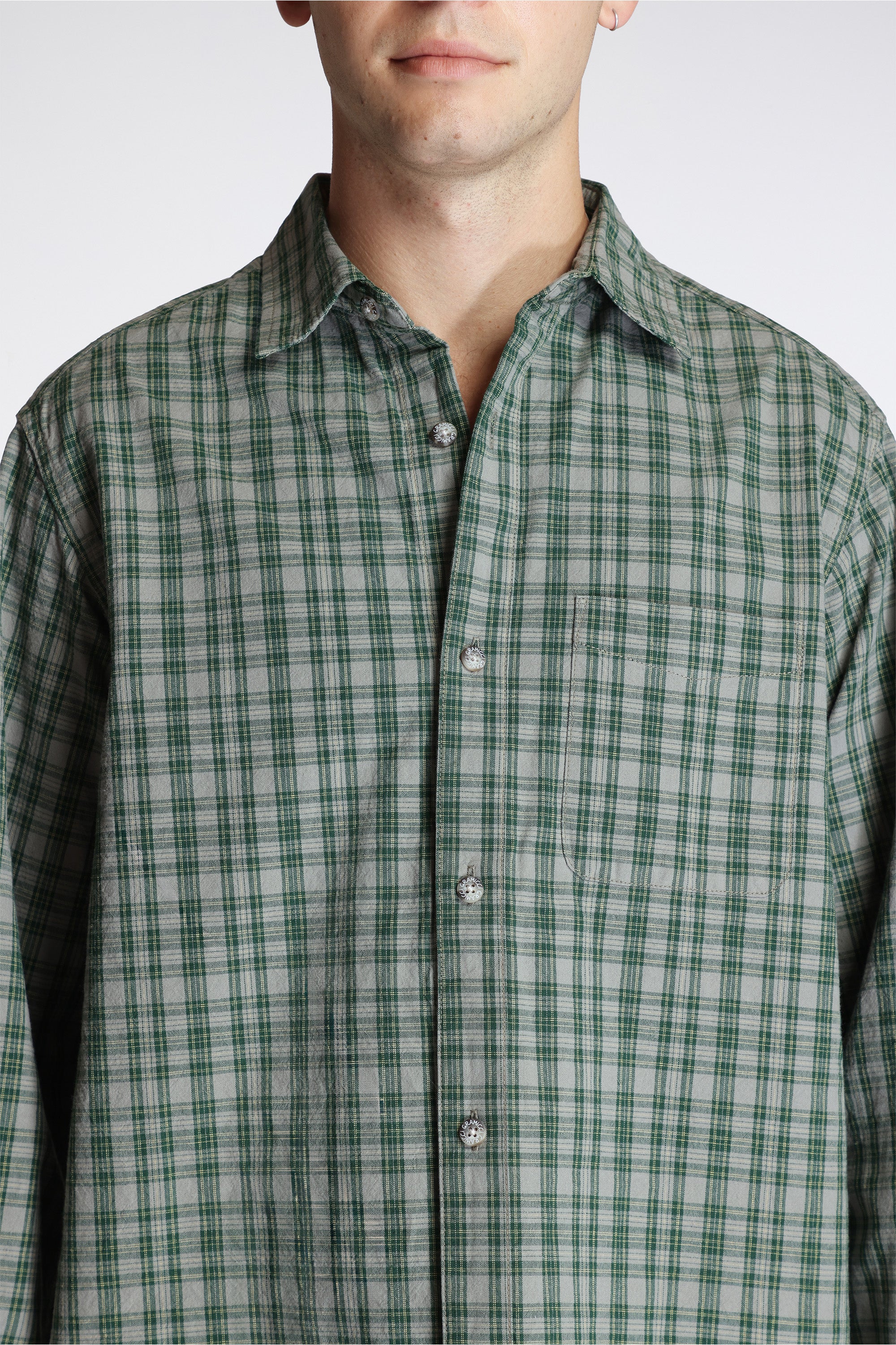 Heavy Weight Checkered Shirt Forest