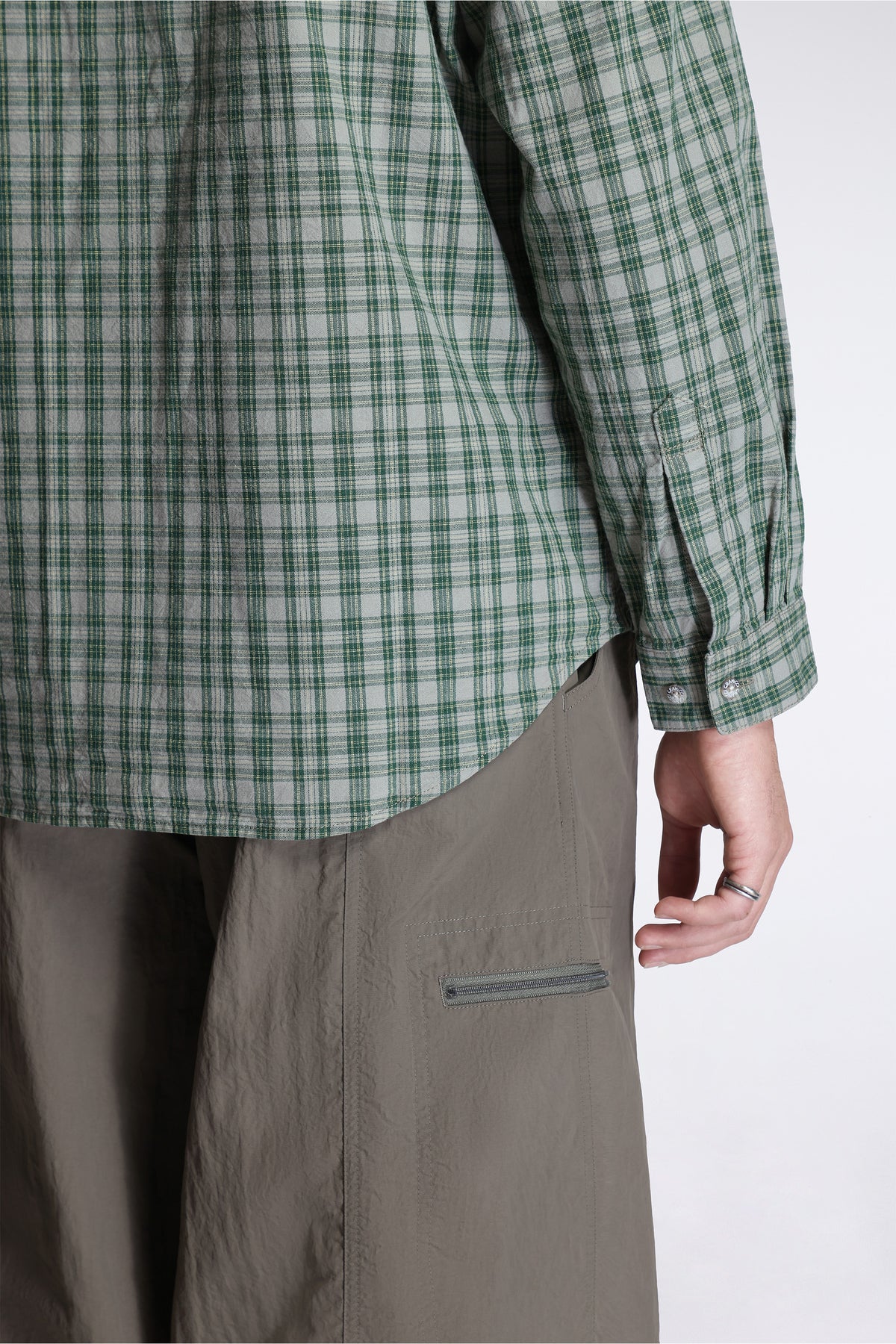 Heavy Weight Checkered Shirt Forest