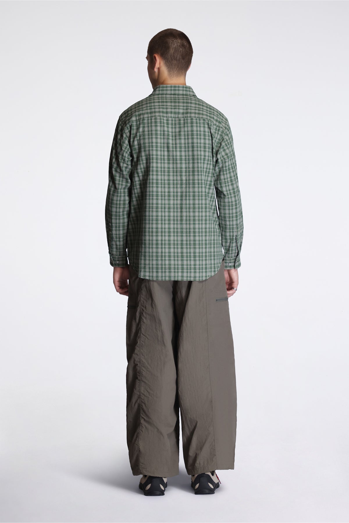 Nylon Loose Balloon Pant Burnt Olive