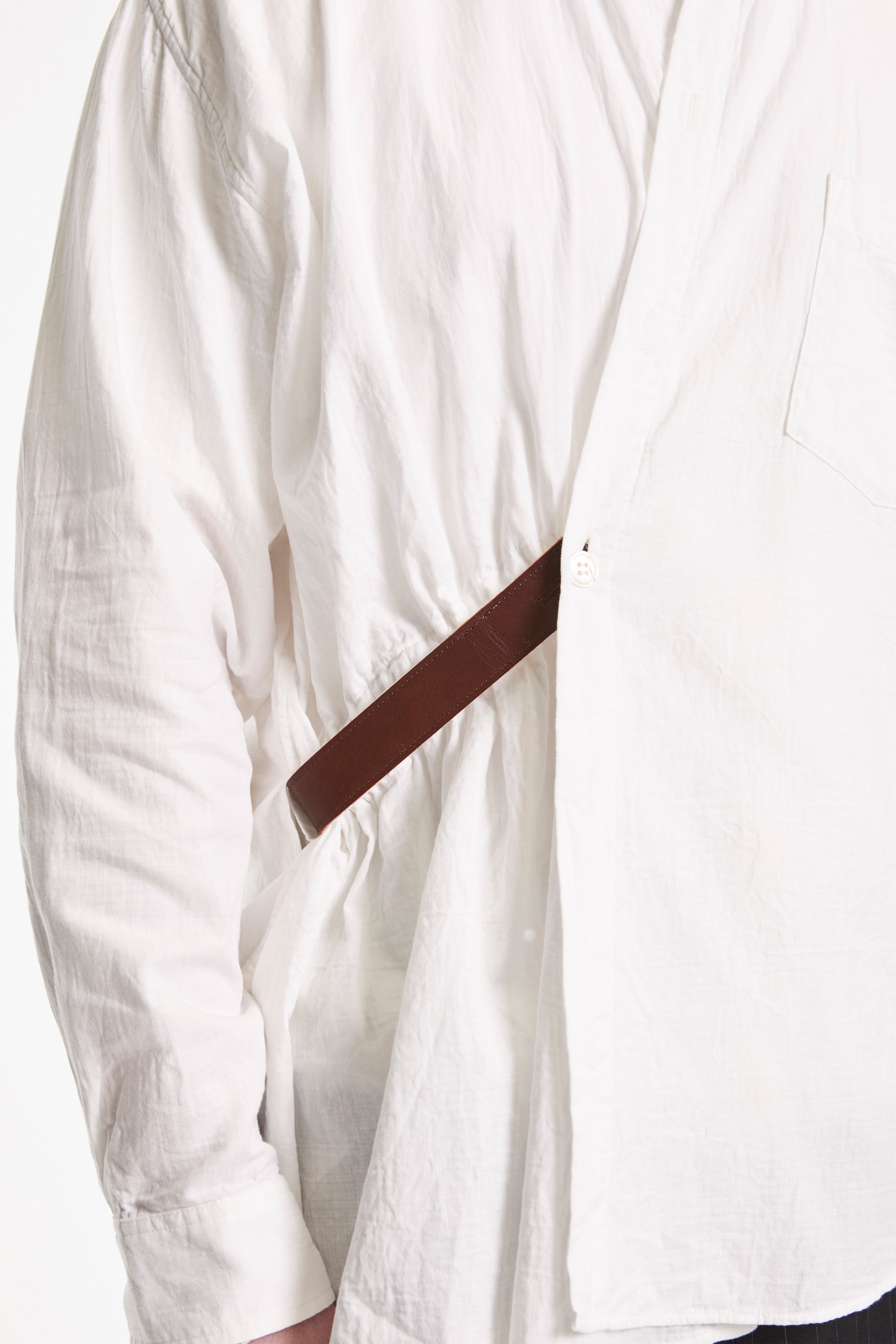 Asymmetric Shirt White