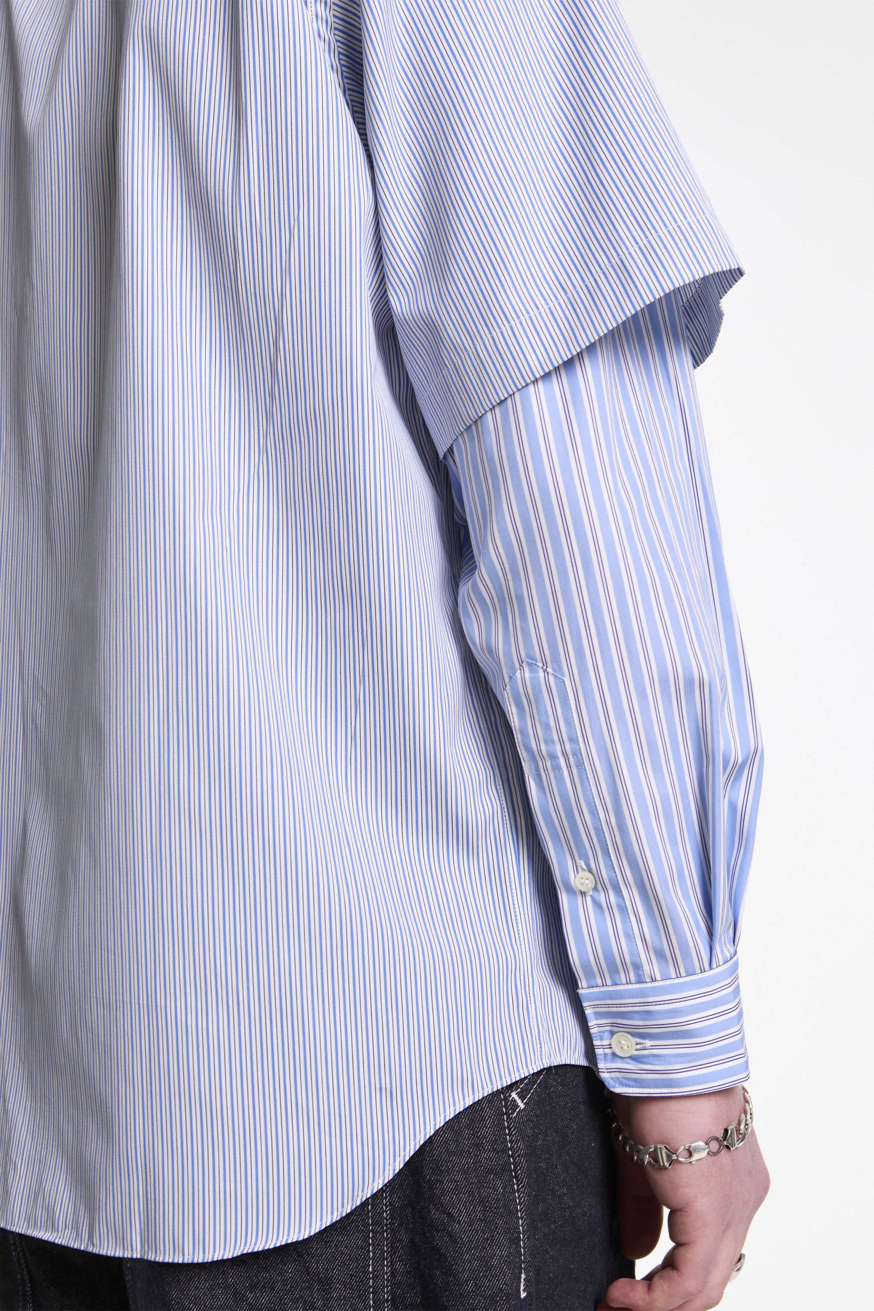Layered Longsleeve Shirt Blue