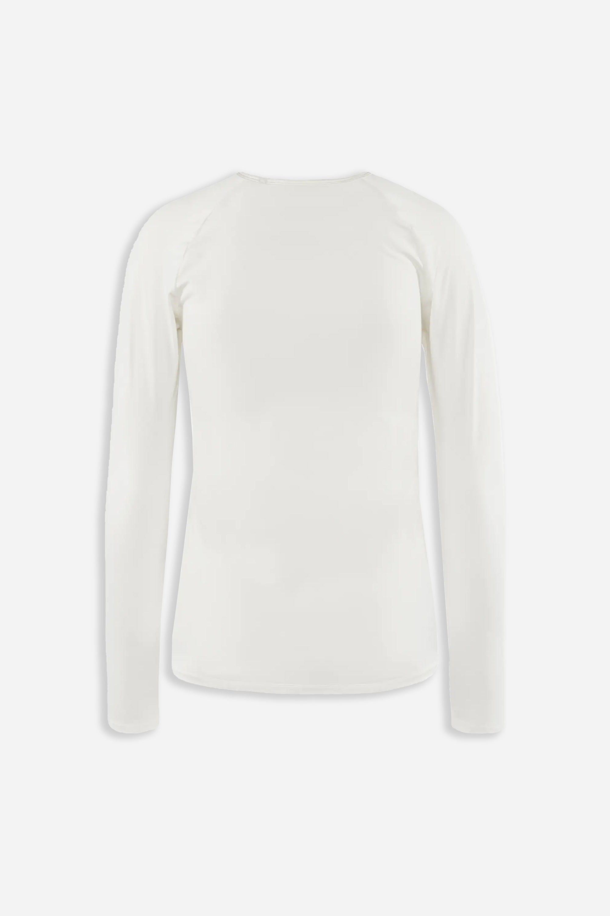 Long Sleeve Fitted Tee White