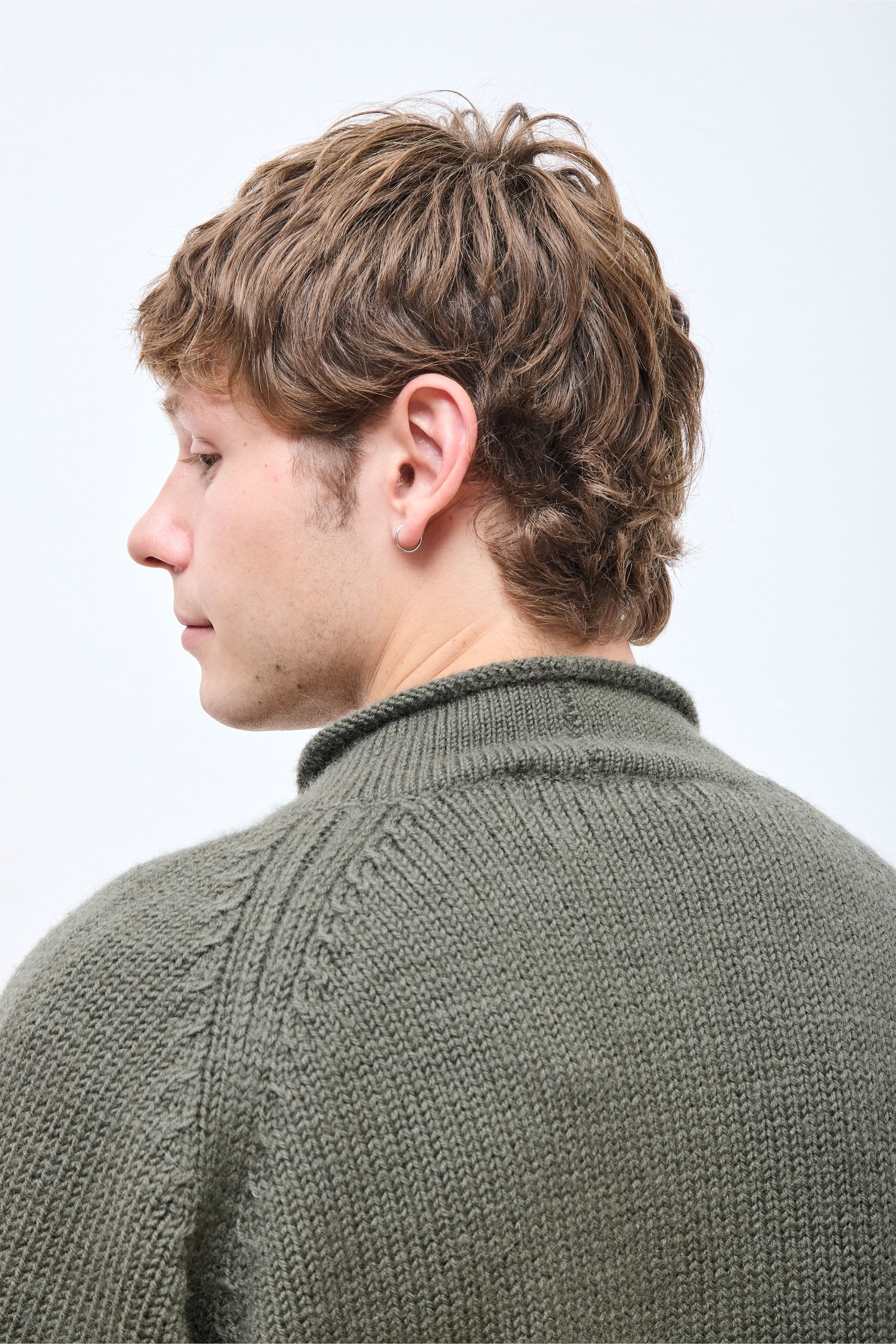 Adventurer Roll Neck Sweater Khaki
