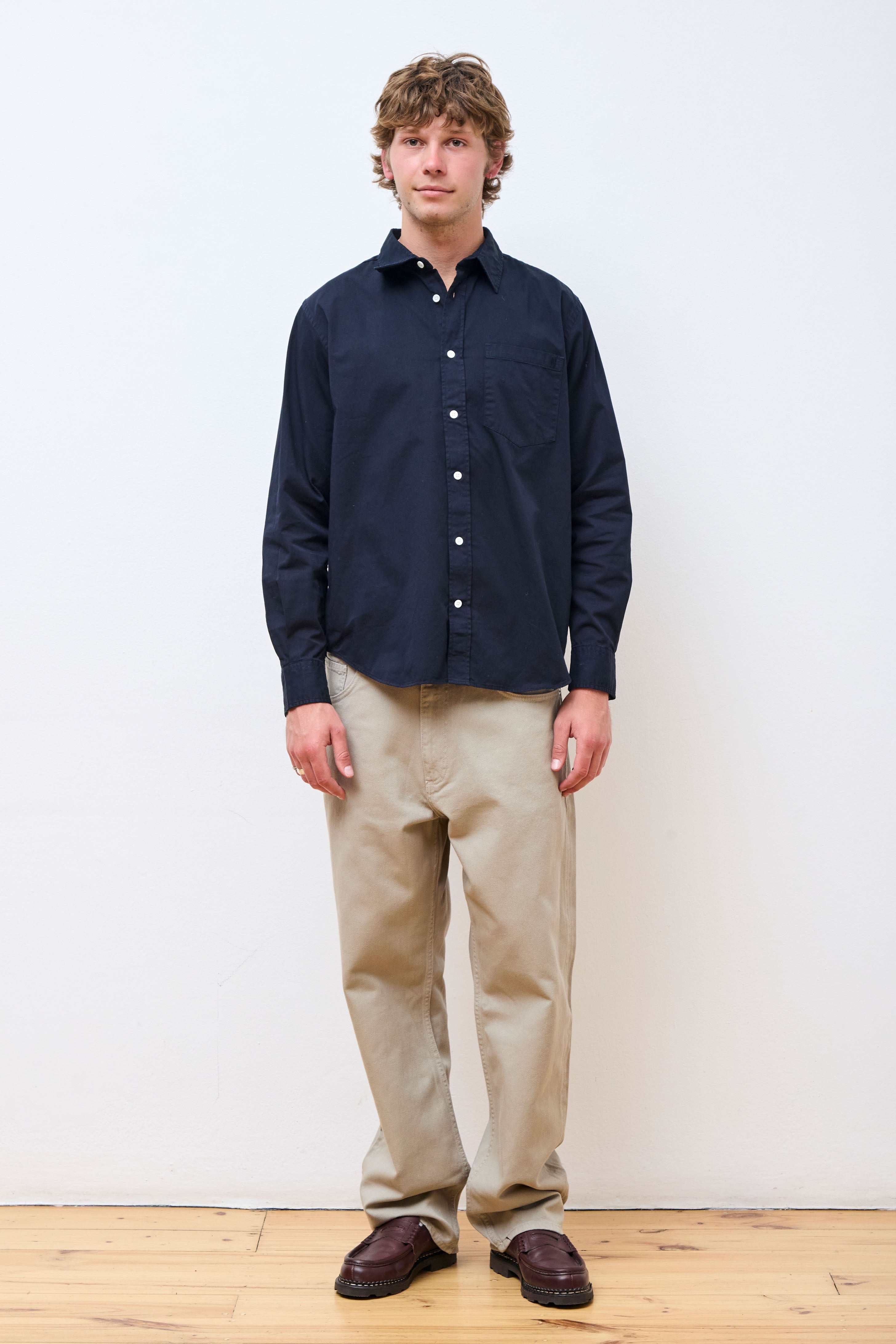 Algot Twill Shirt Dark Navy