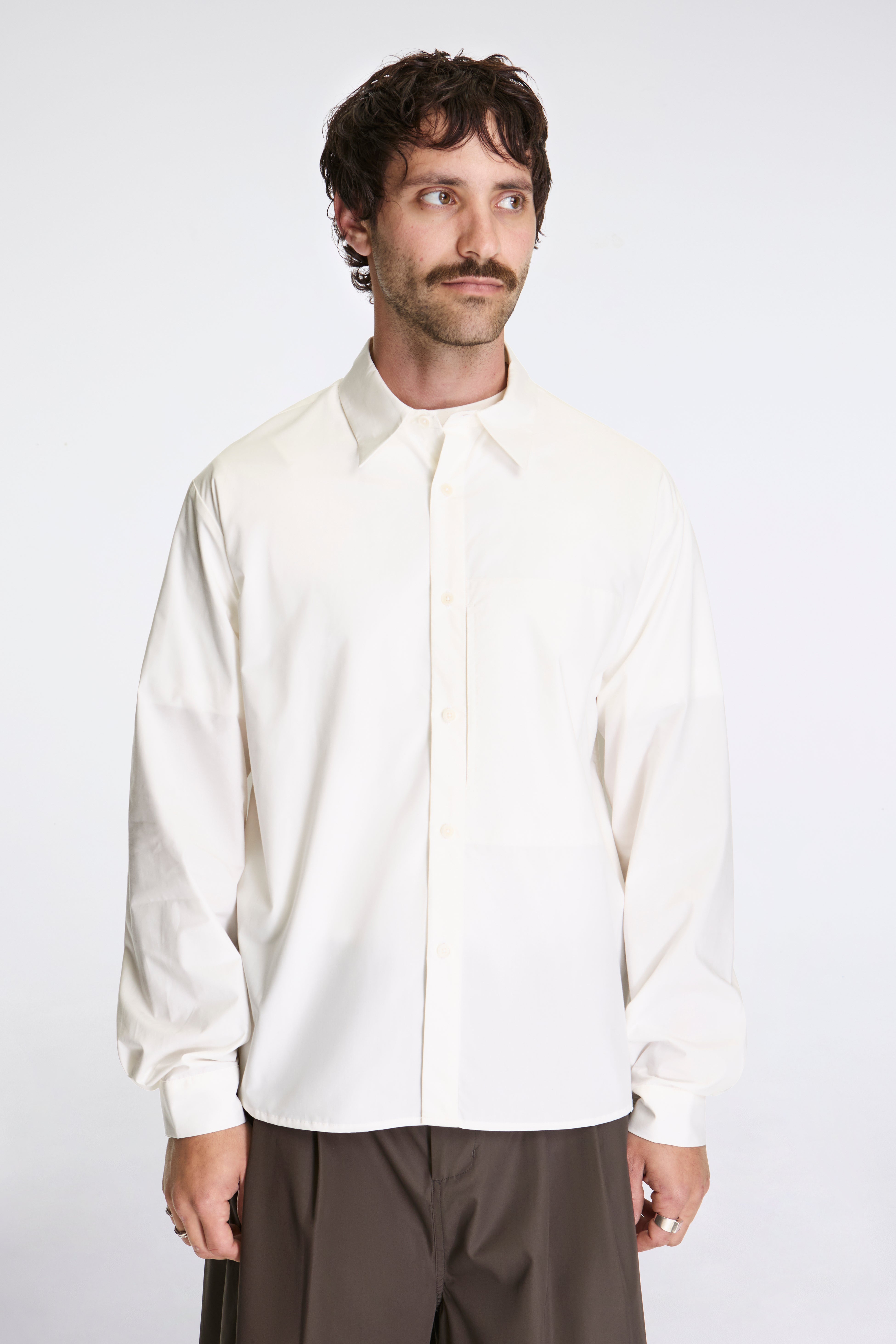 Basic Pocket Shirts Ivory