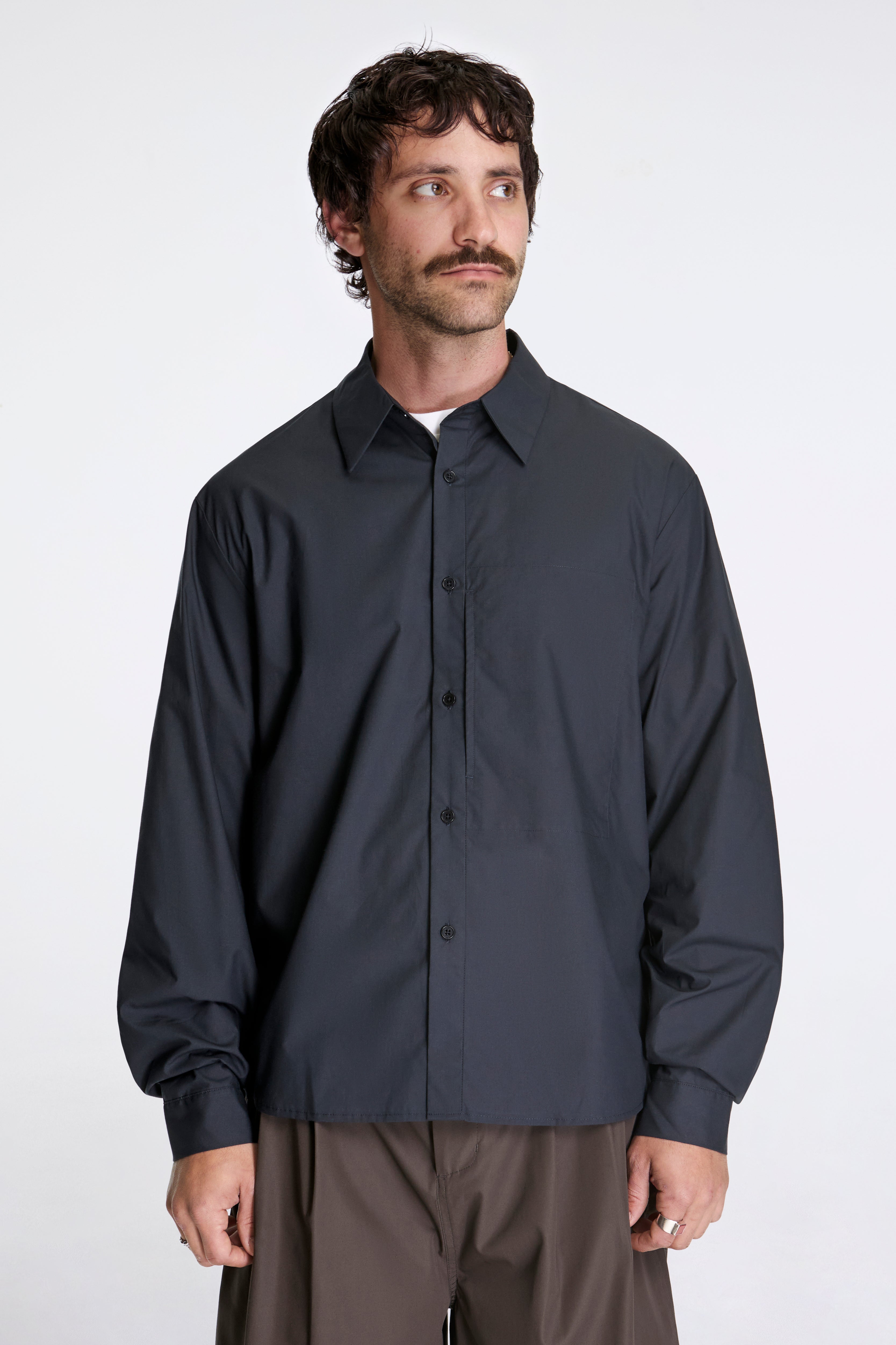 Basic Pocket Shirts Navy