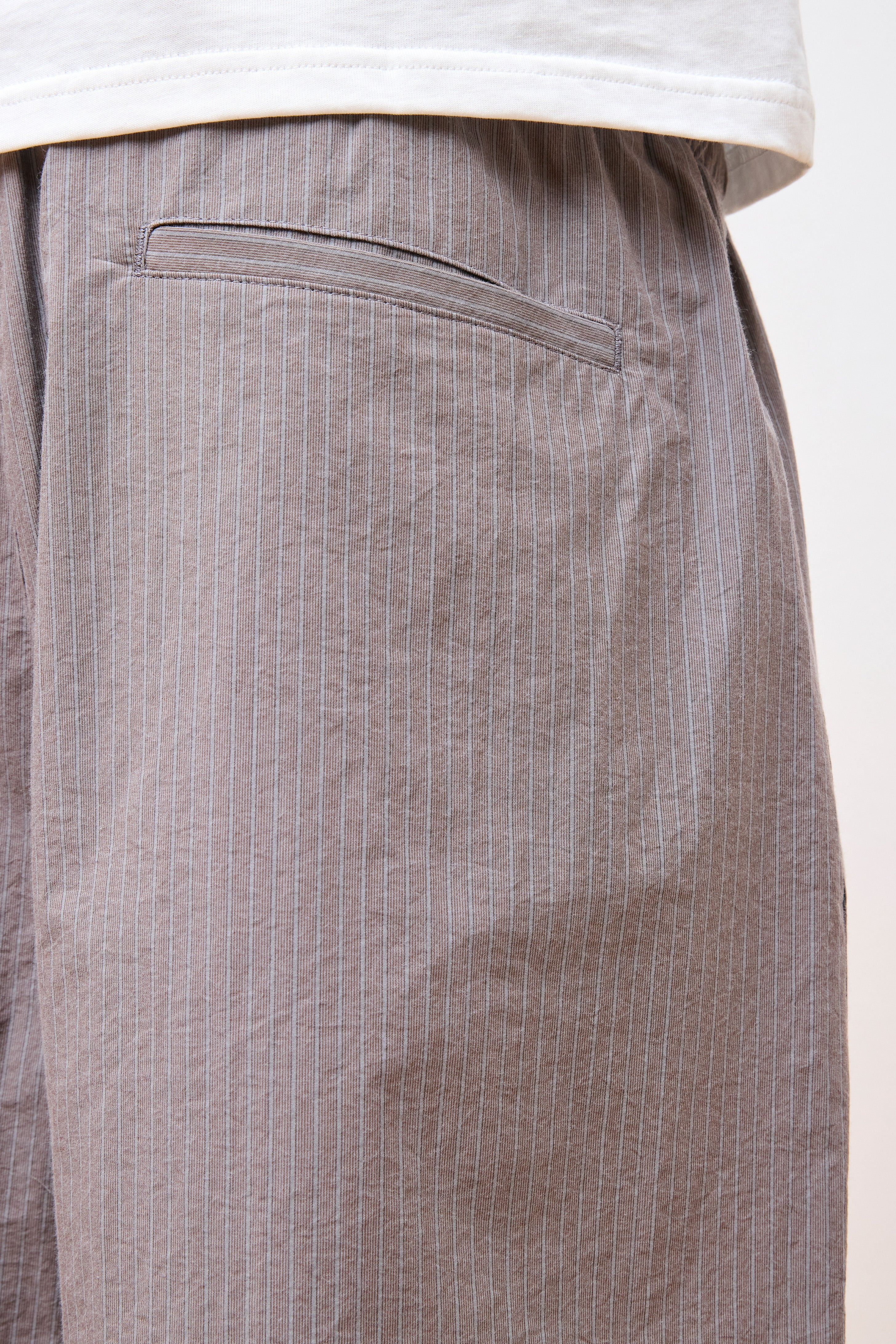 Stripe Banding Shorts Grey