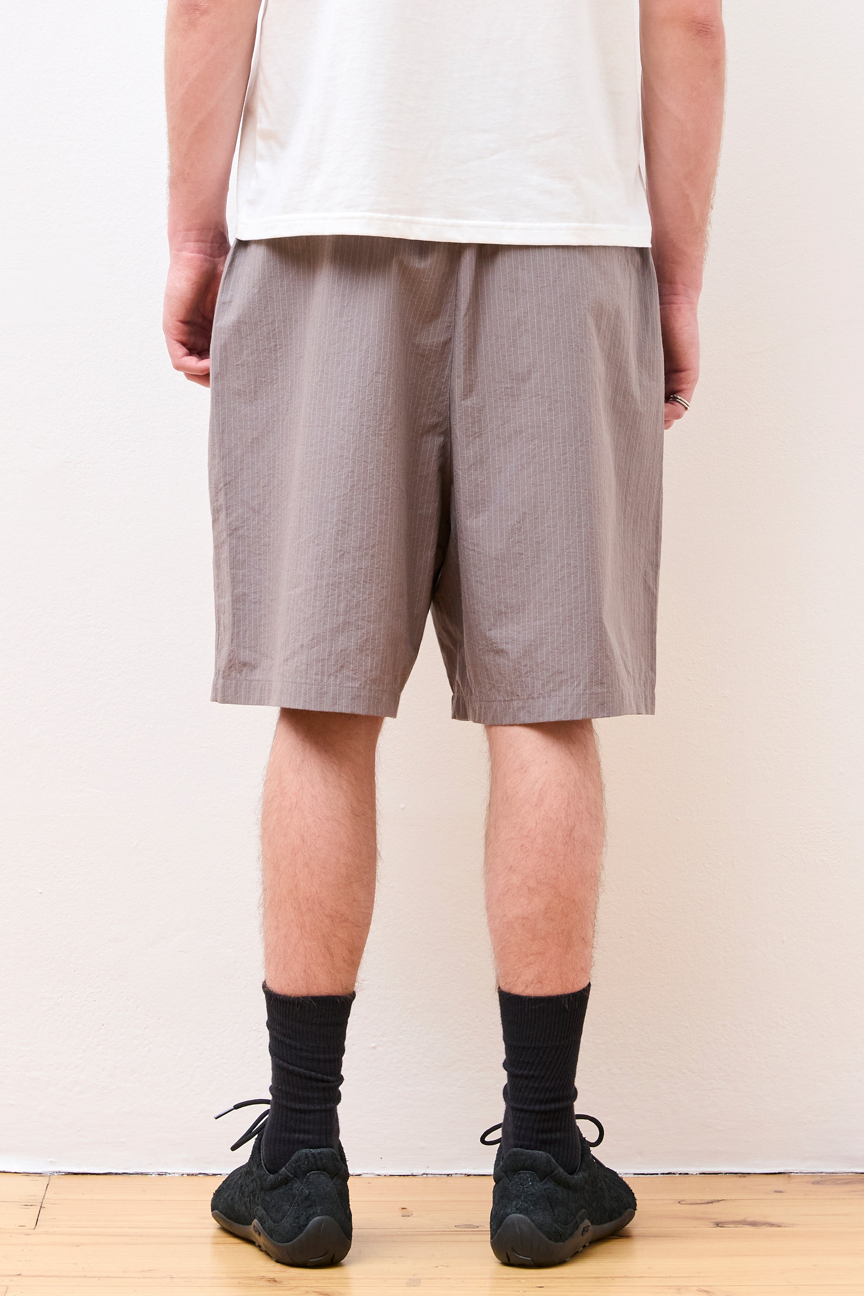 Stripe Banding Shorts Grey