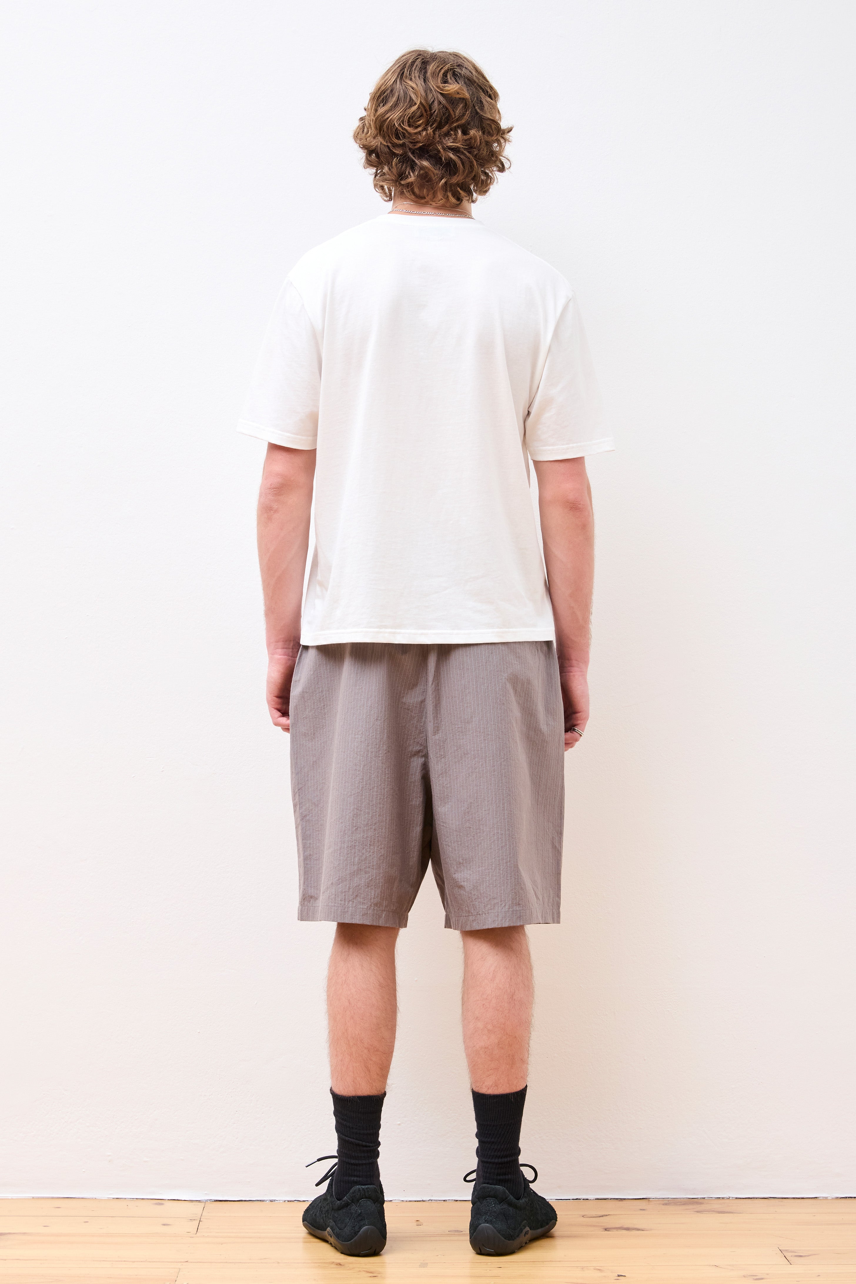 Stripe Banding Shorts Grey