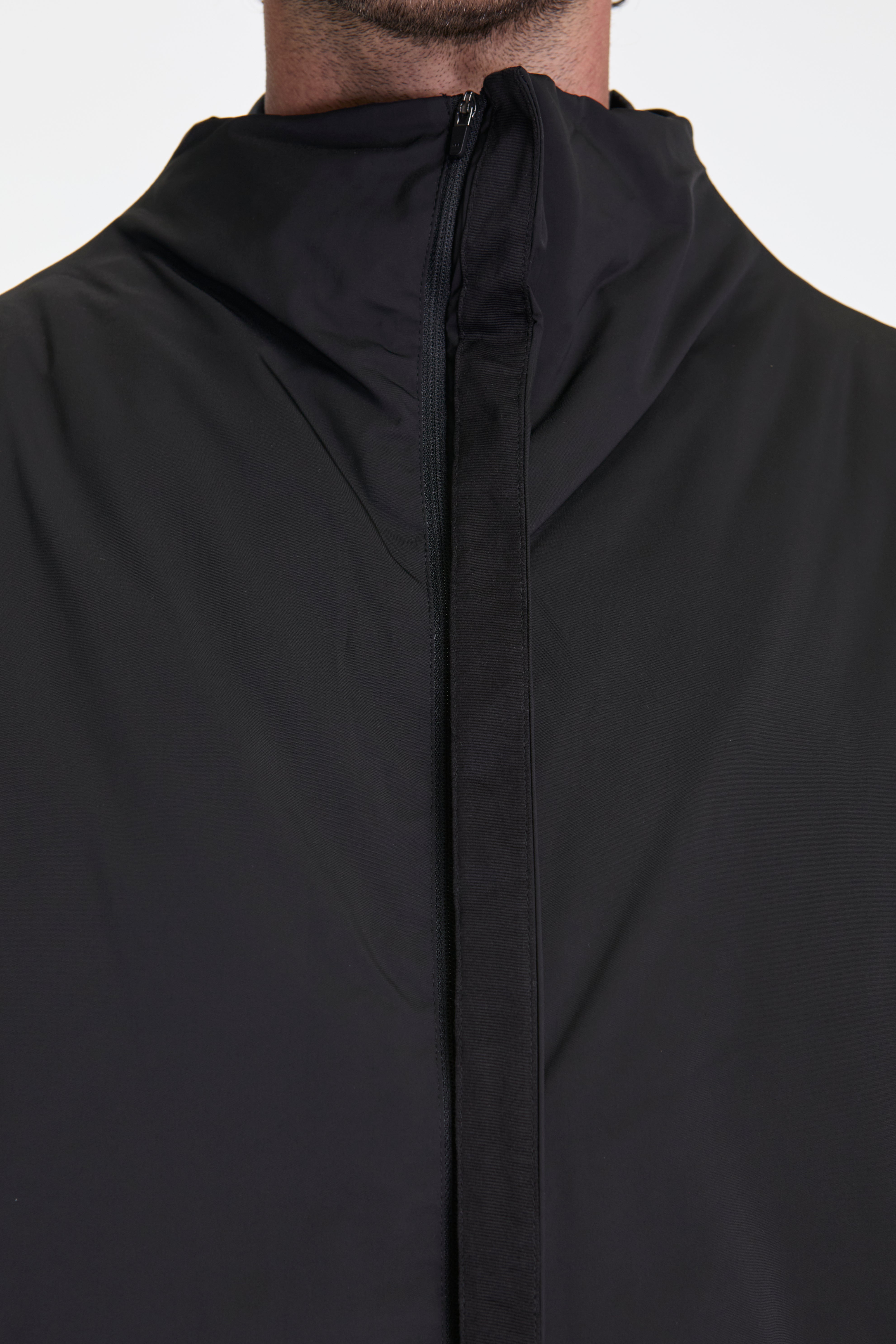 Taffeta Padded Raglan Jumper Black