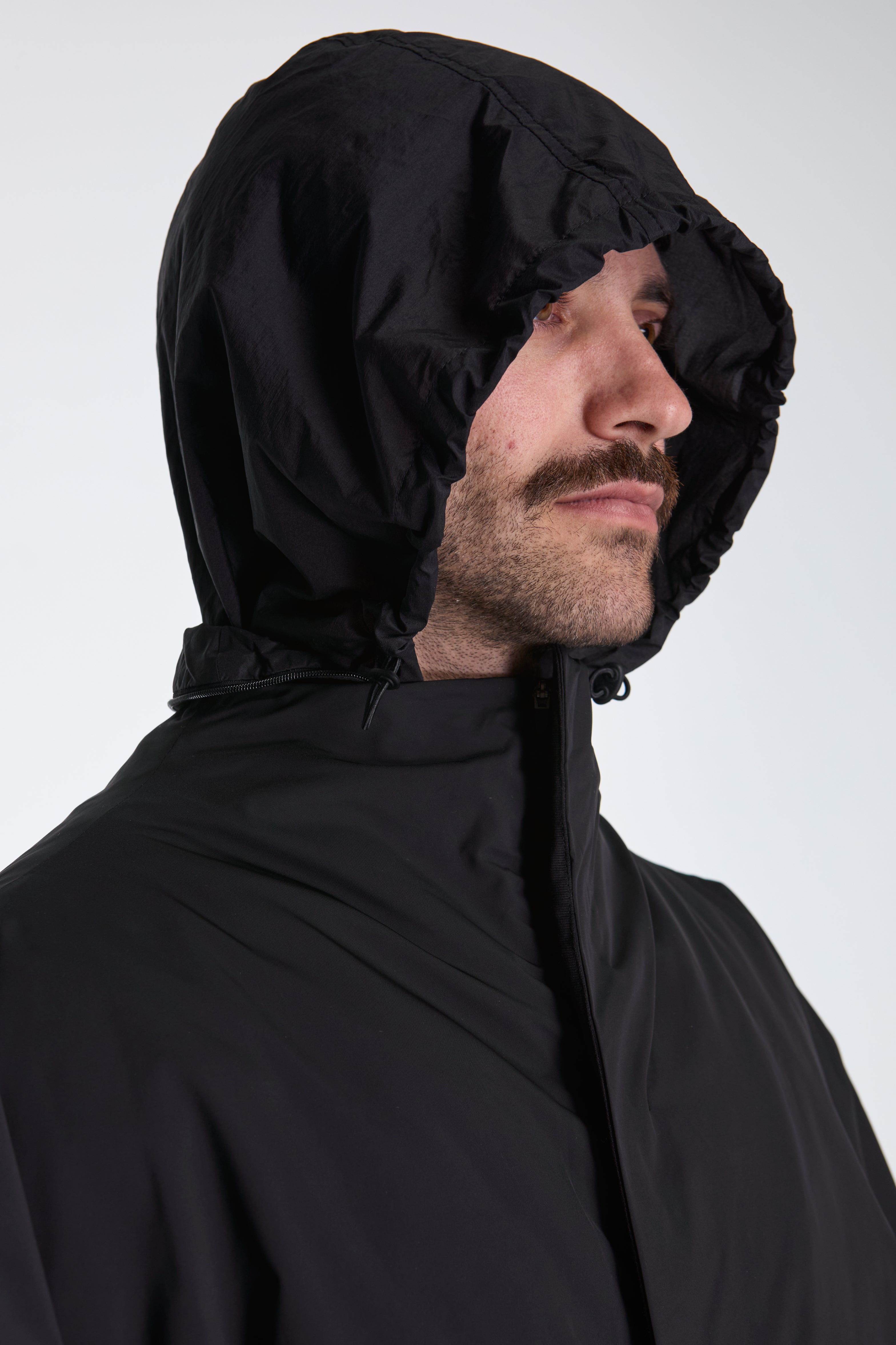 Taffeta Padded Raglan Jumper Black