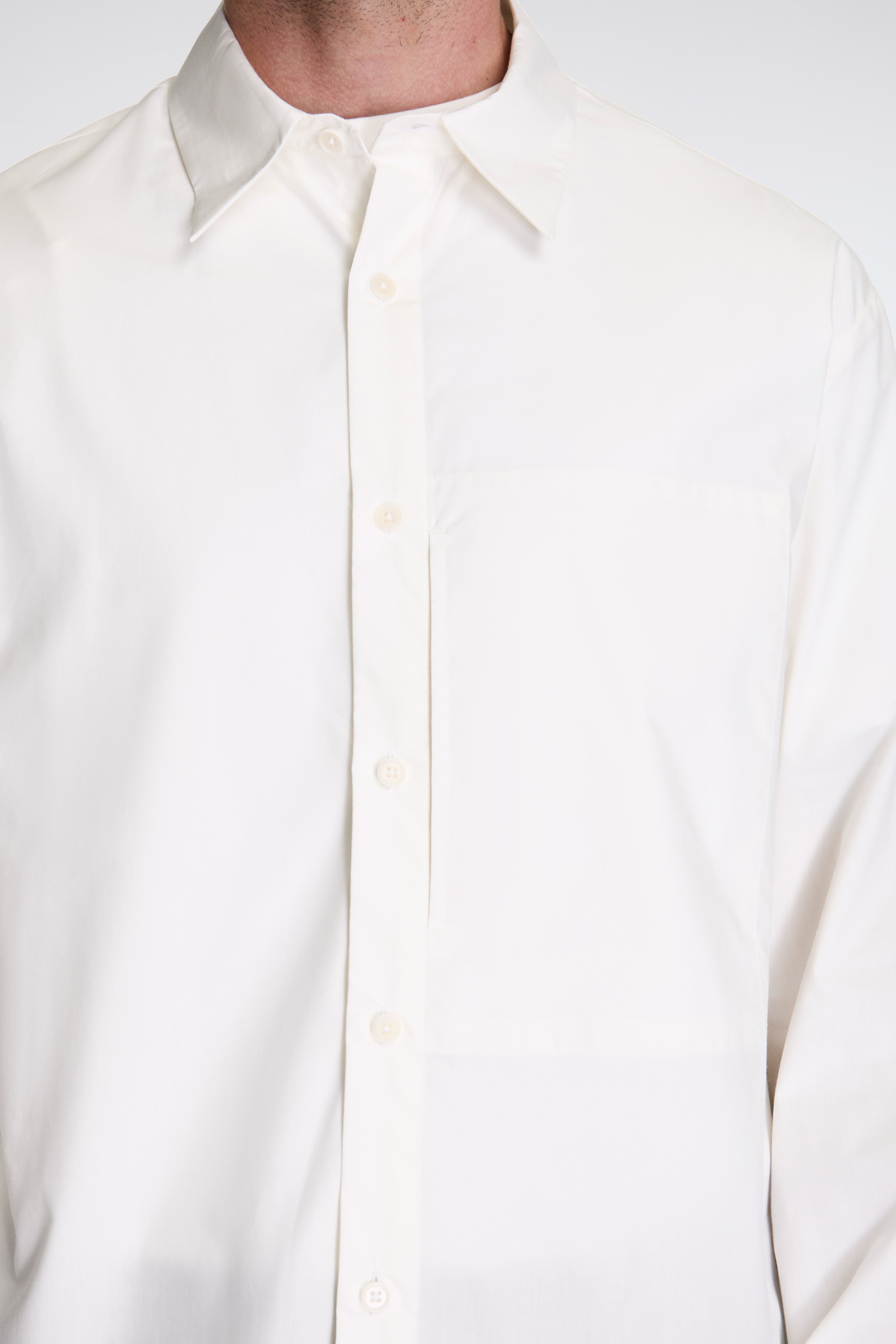 Basic Pocket Shirts Ivory