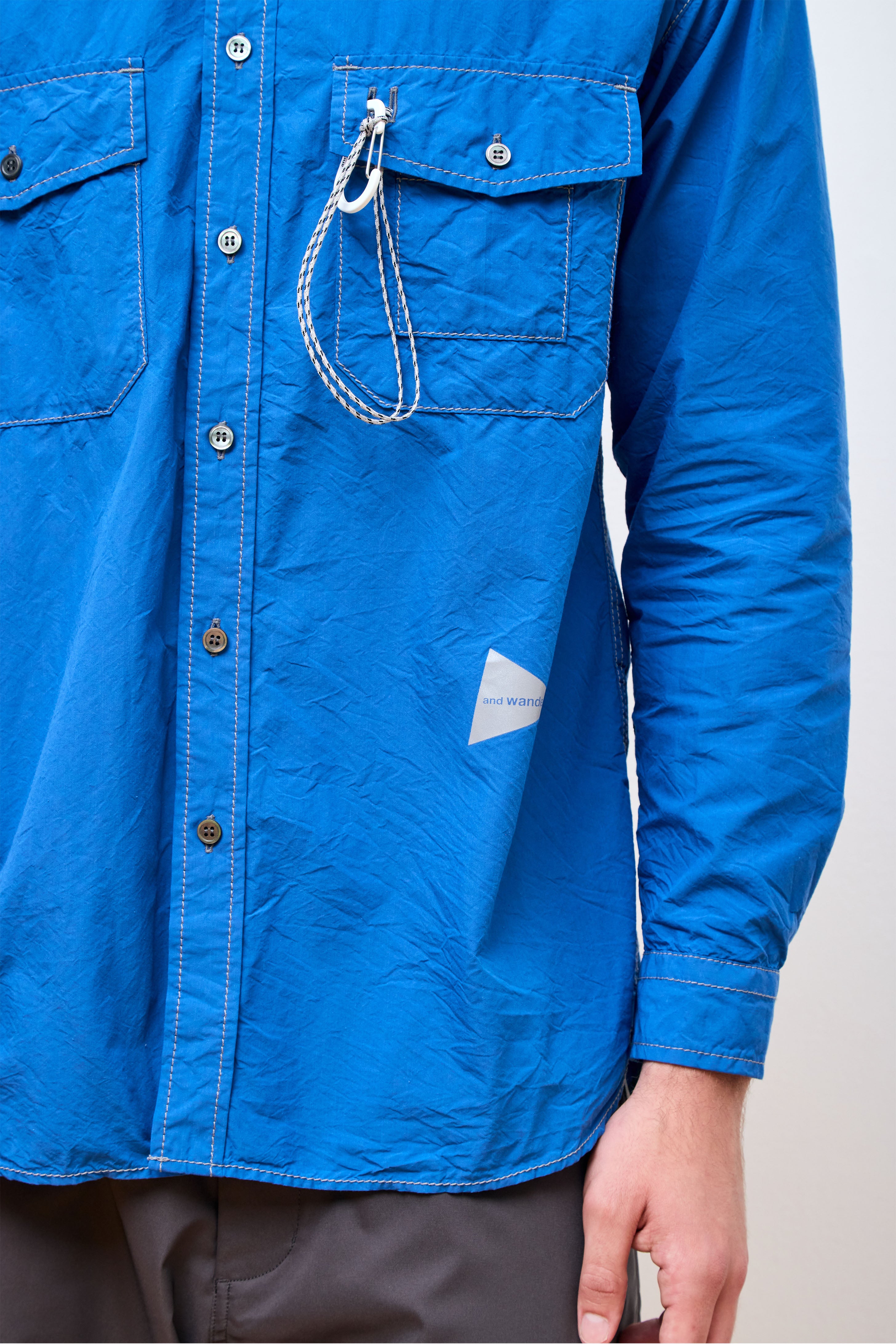 Cordura Typewriter LS Shirt Blue