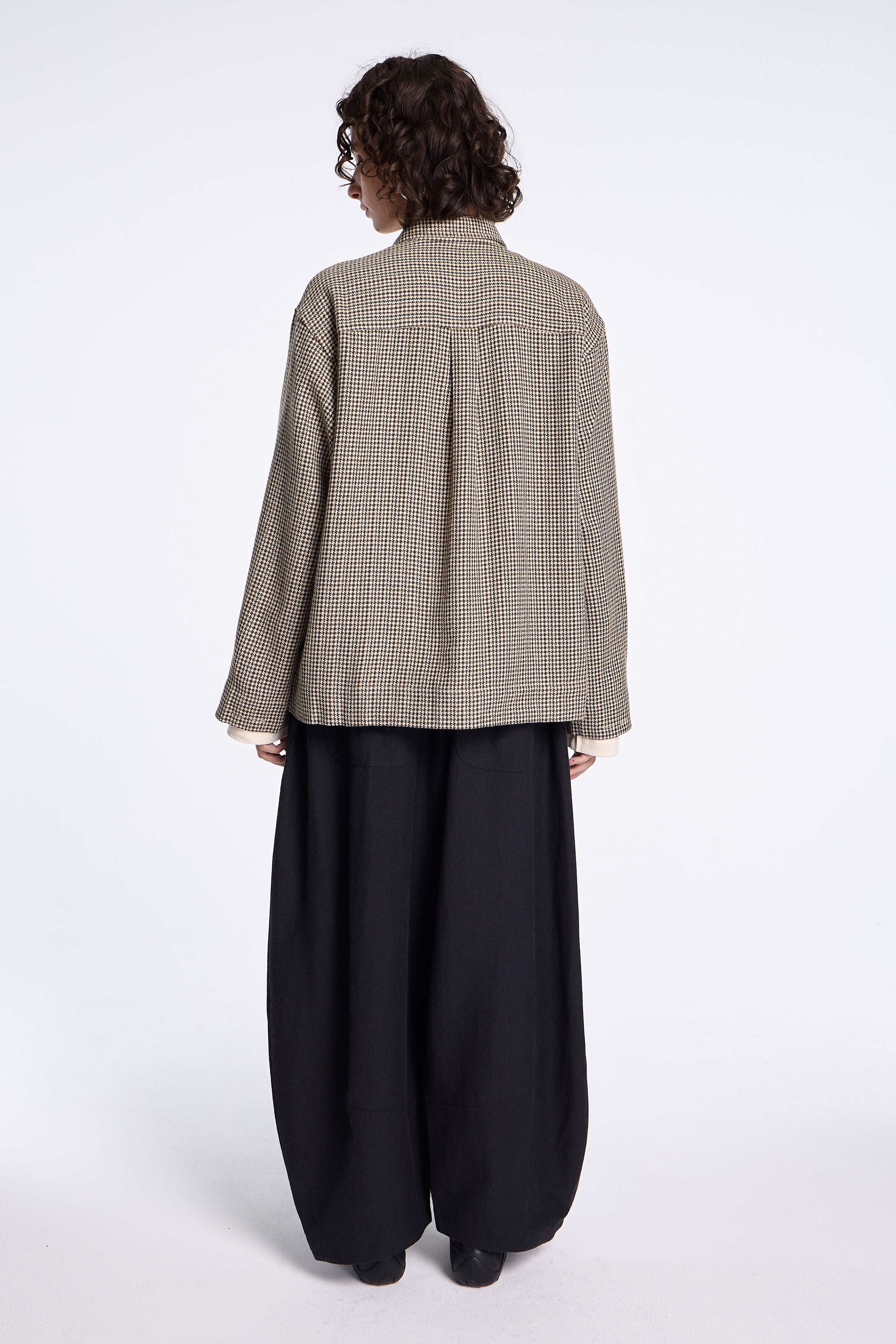 Boxy Shirt Natural/Carob