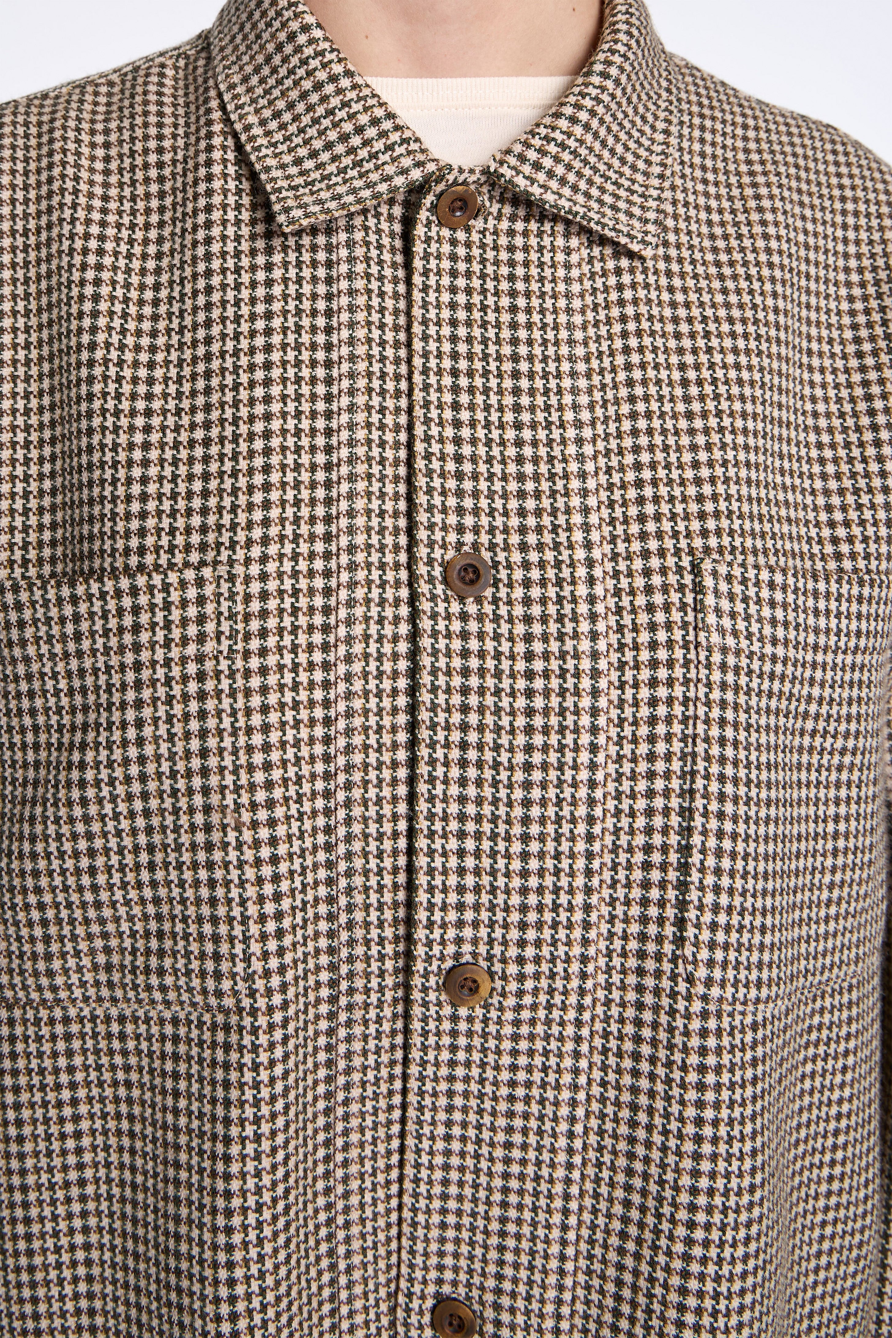 Boxy Shirt Natural/Carob