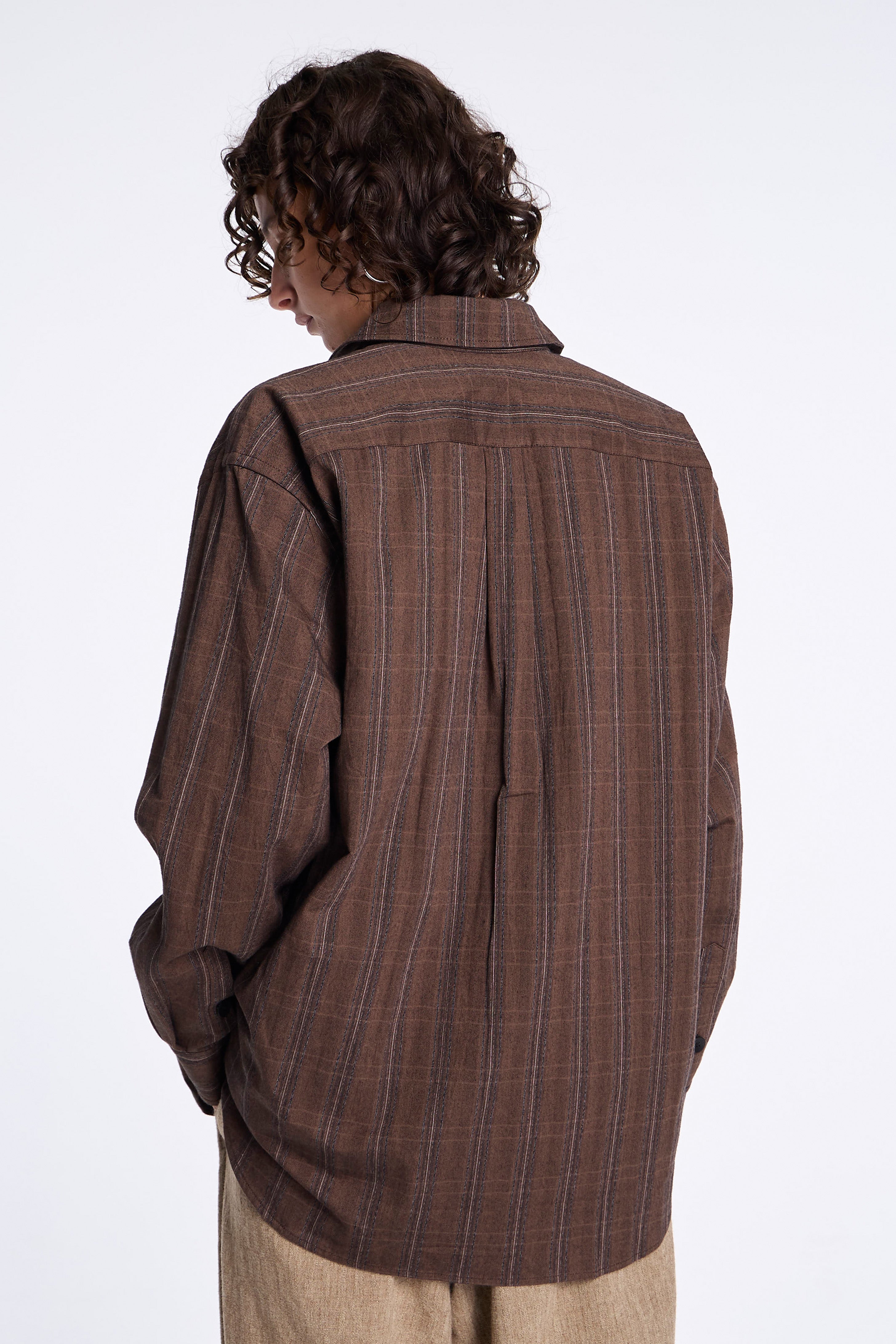 Easy Shirt Umber Stripe