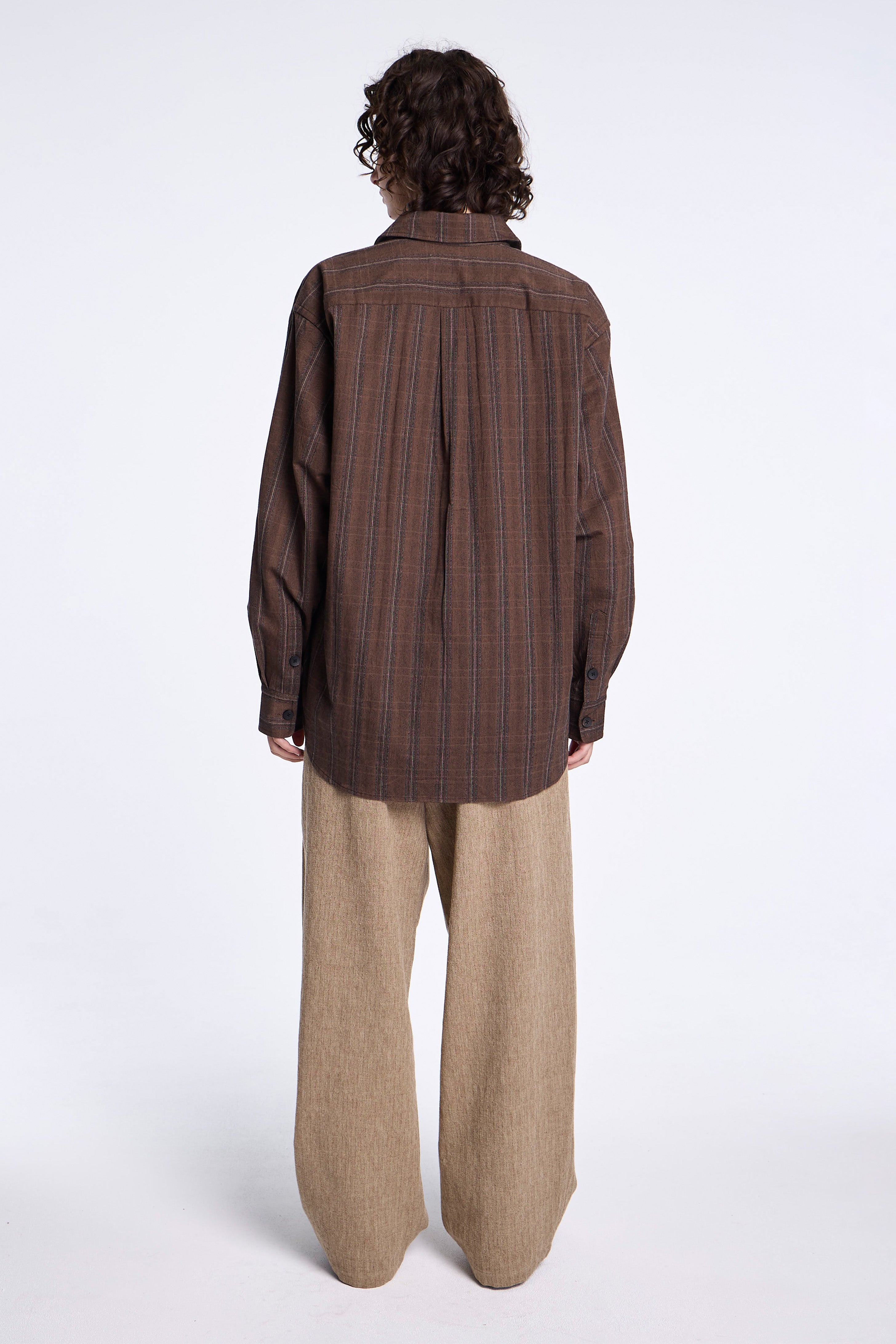 Easy Shirt Umber Stripe