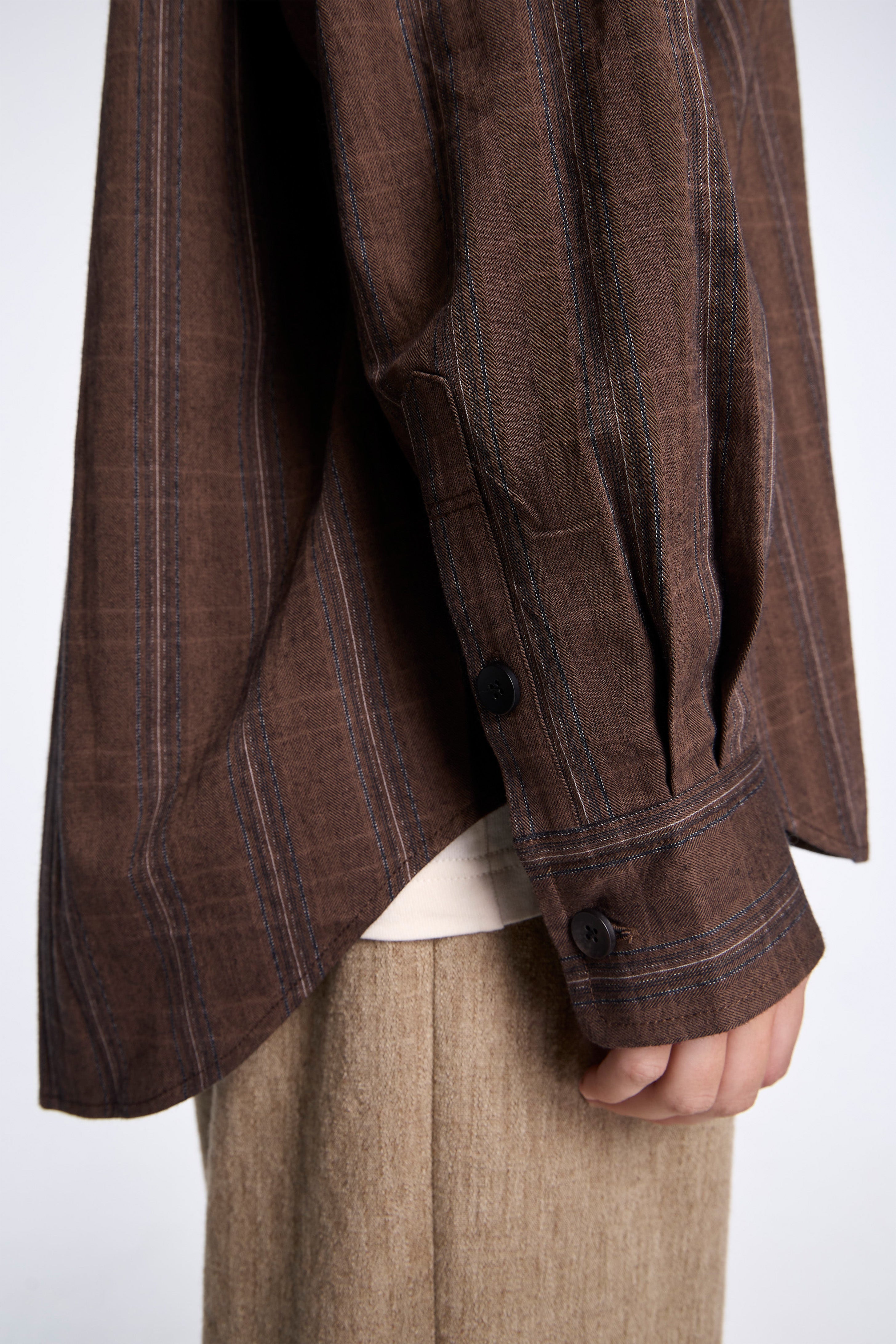 Easy Shirt Umber Stripe
