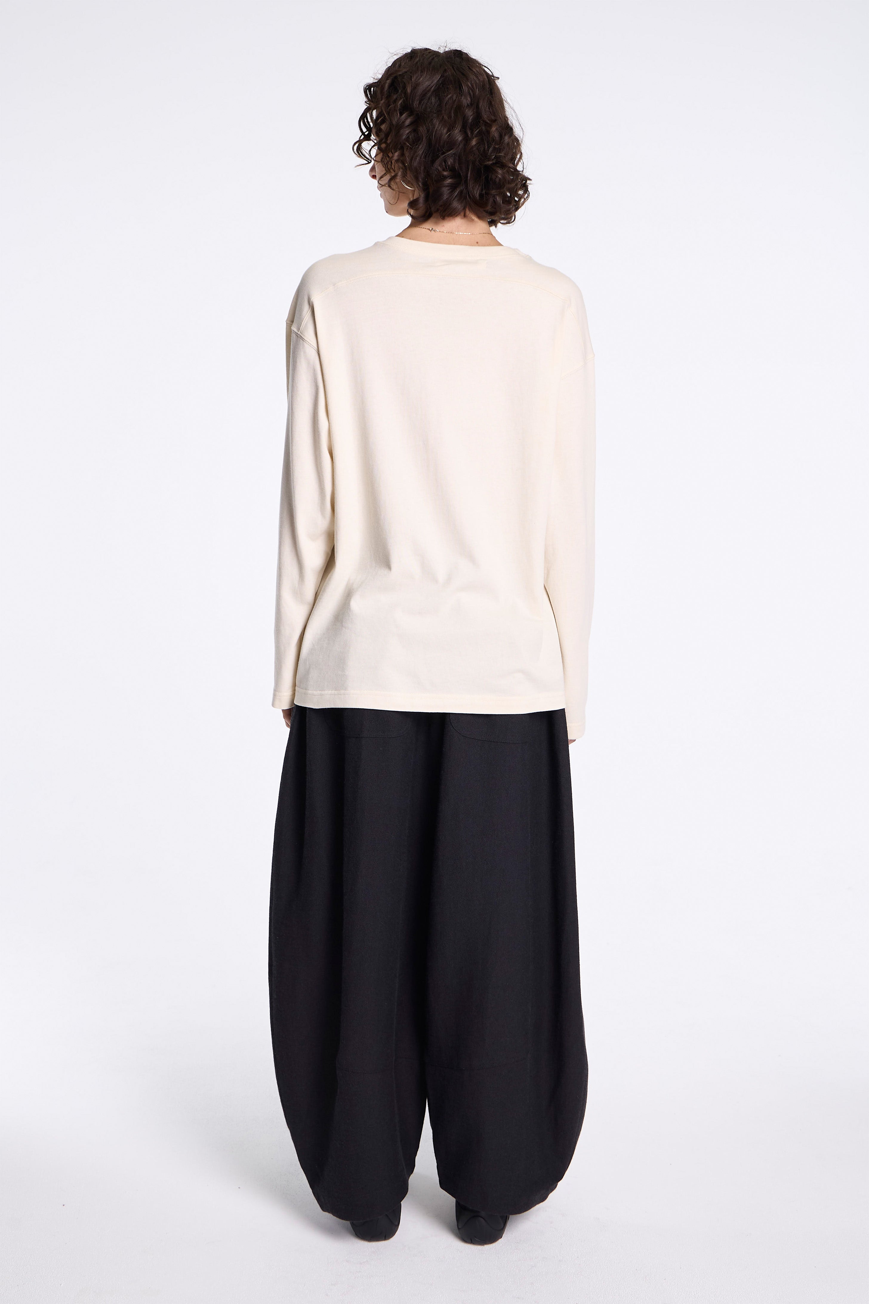Long Sleeve Arc Tee Natural