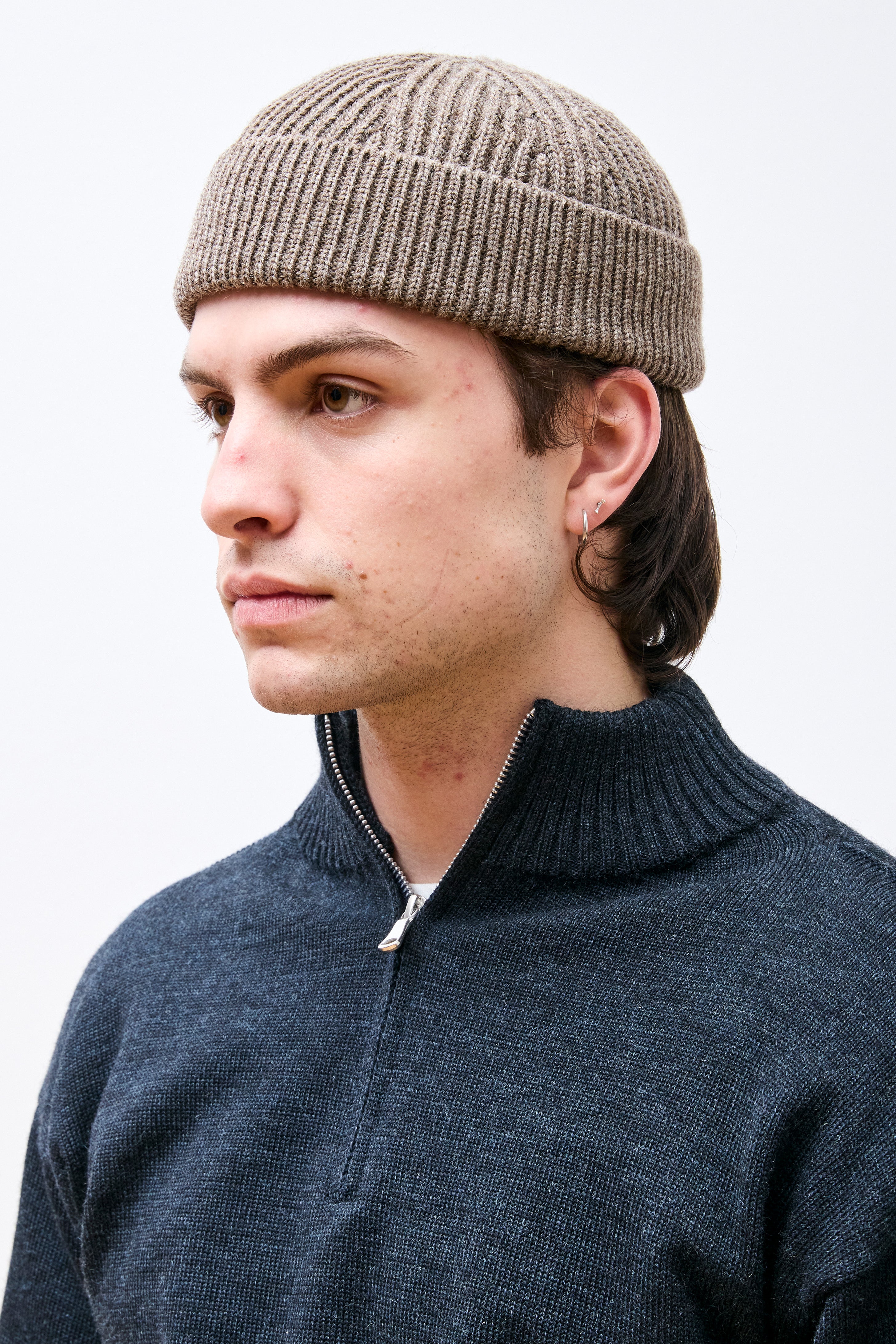 Beanie Short Natural Taupe
