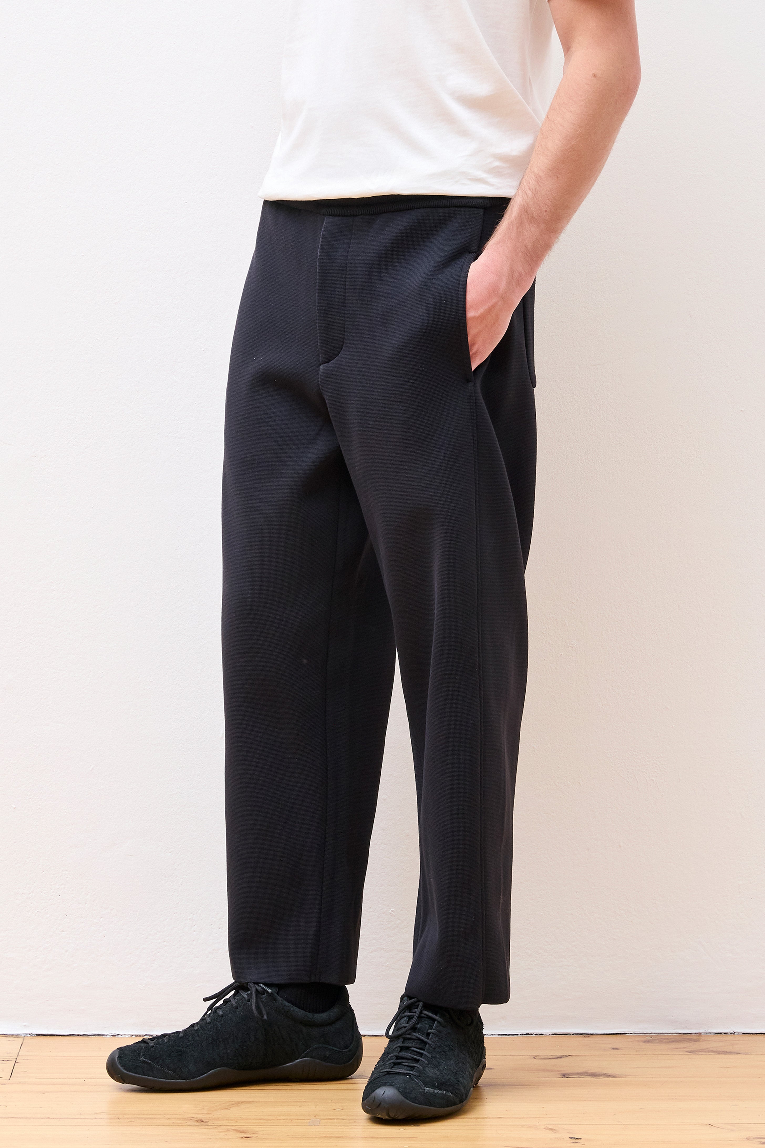Milan Curved Pants Black