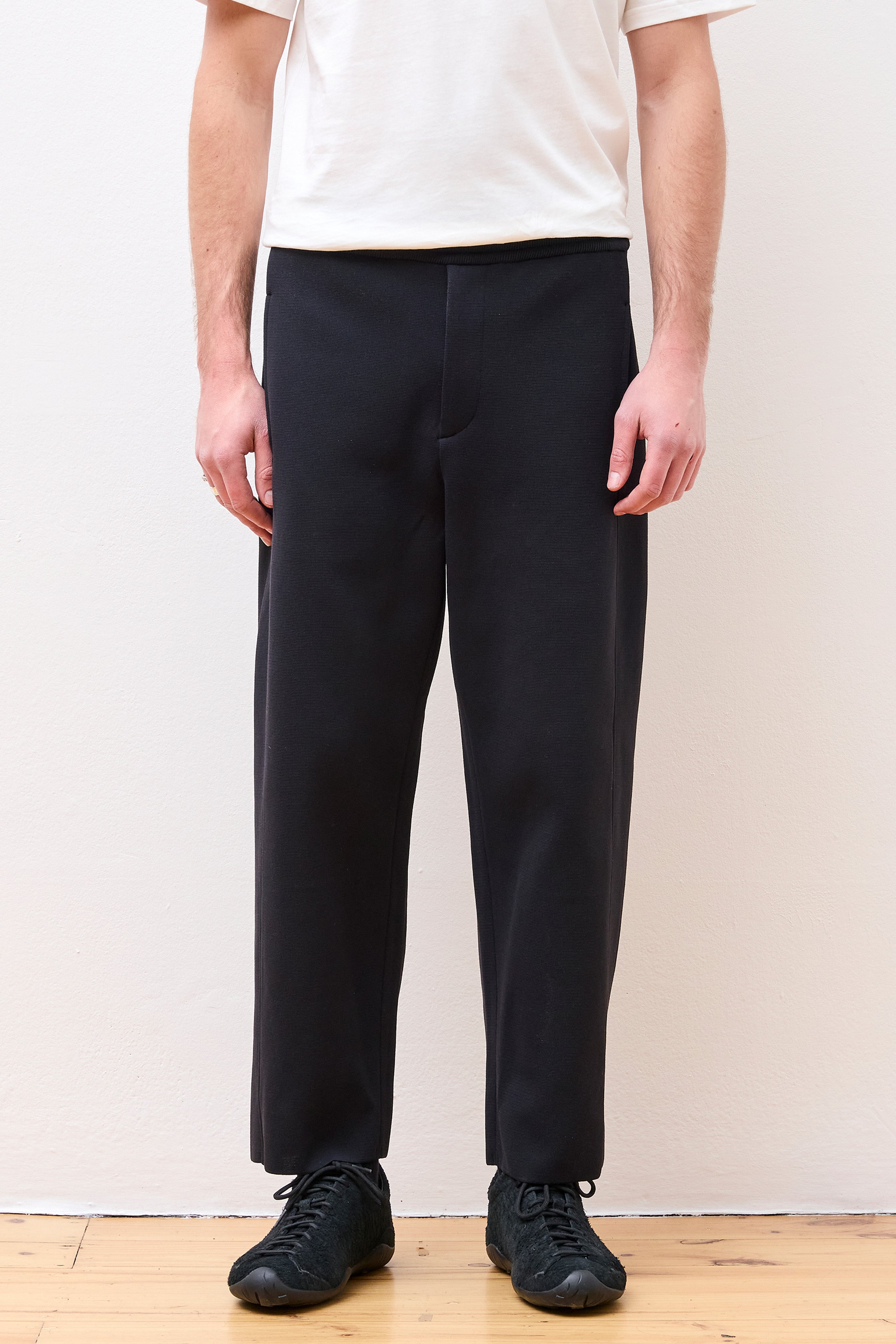 Milan Curved Pants Black