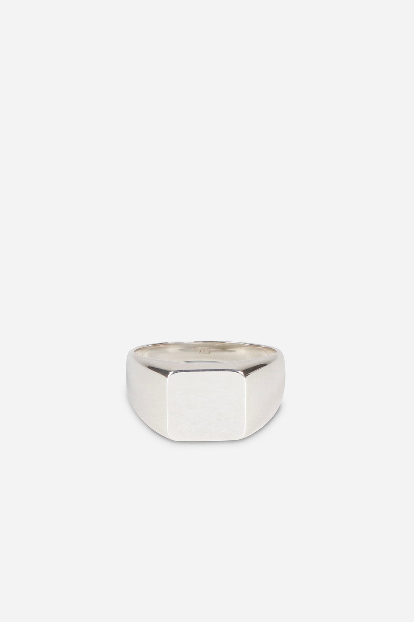 TYPE 009 Square Signet Ring 925 Sterling Silver