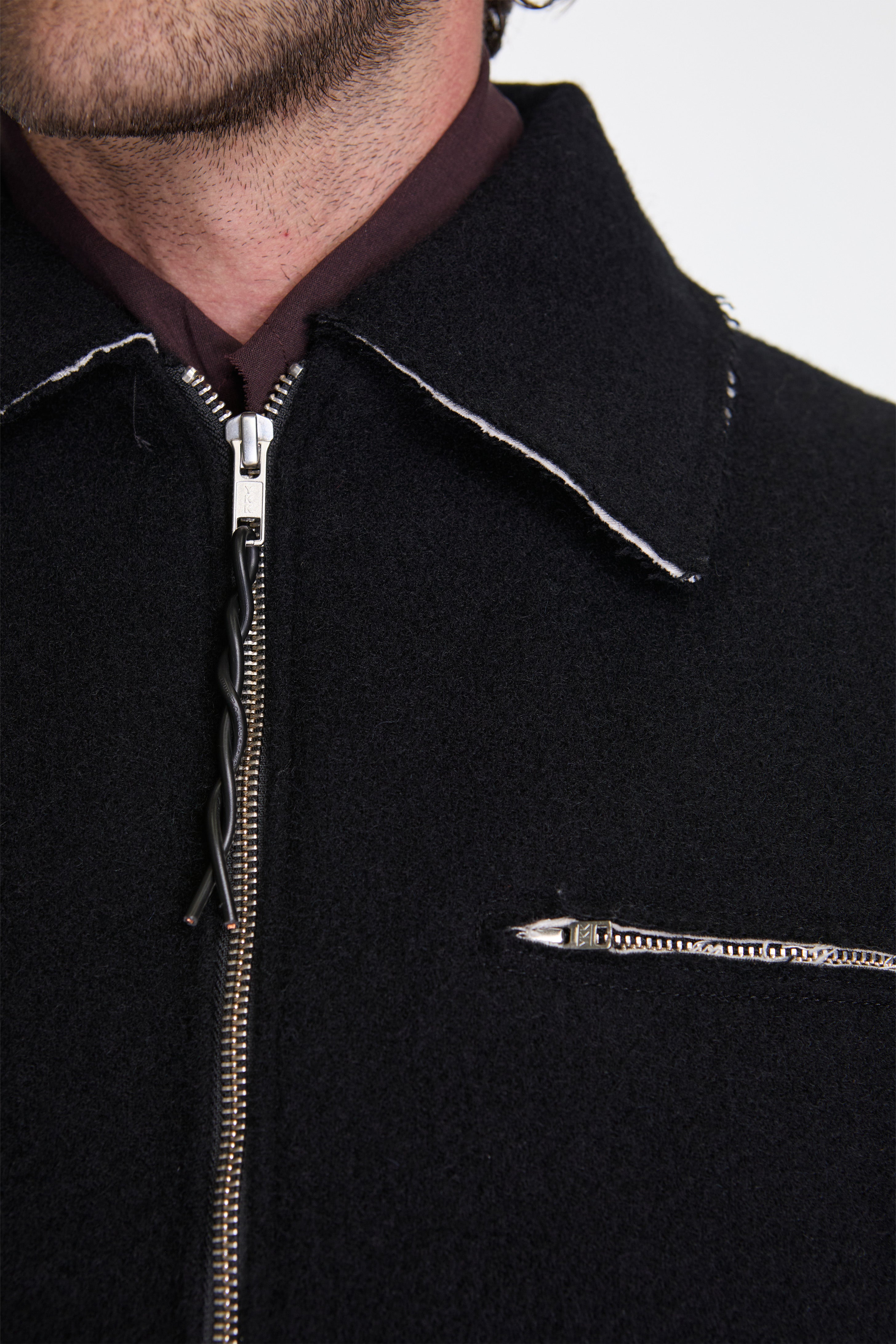 Fitted Simple Jacket Black