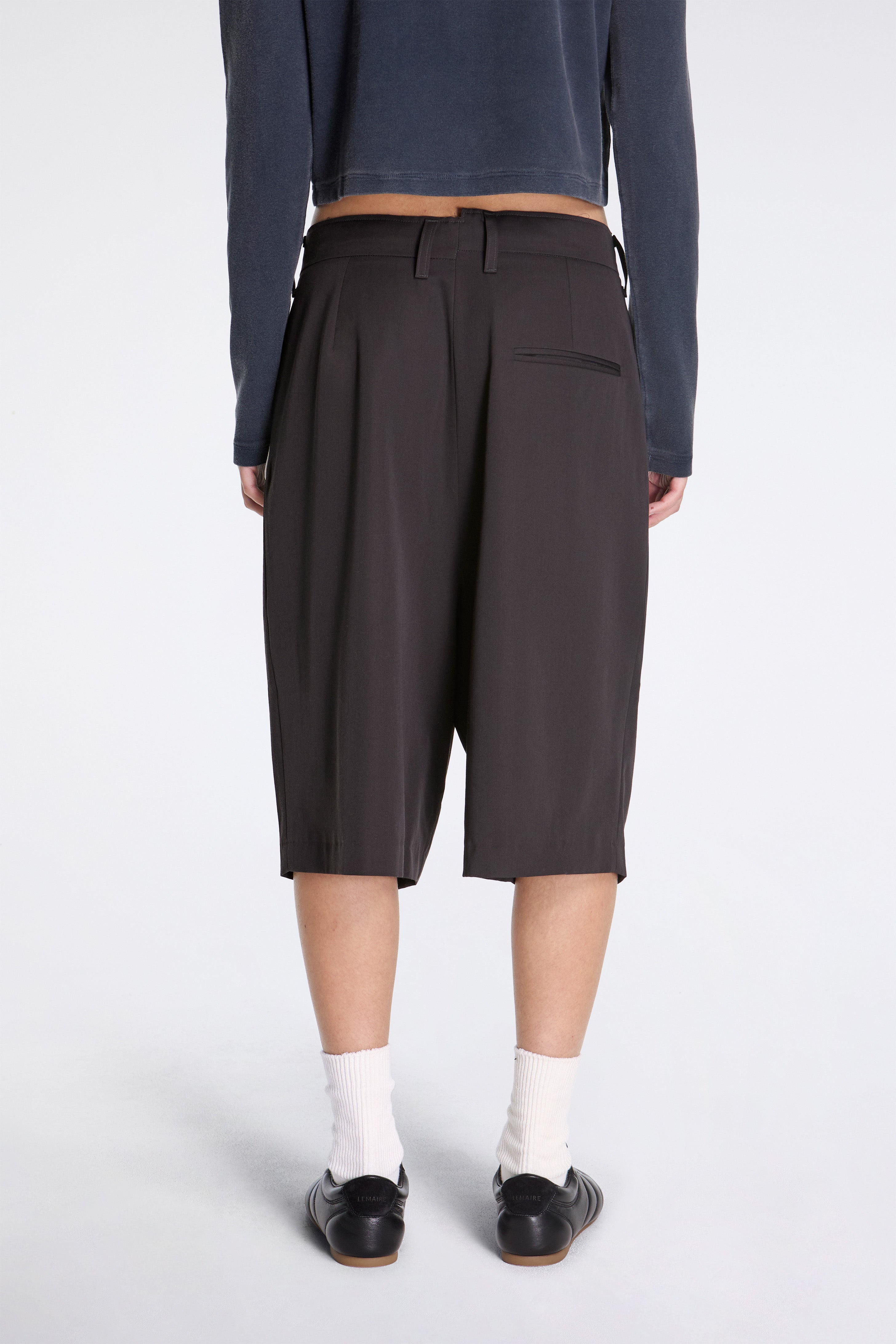 Slim Suit Shorts Faded Black