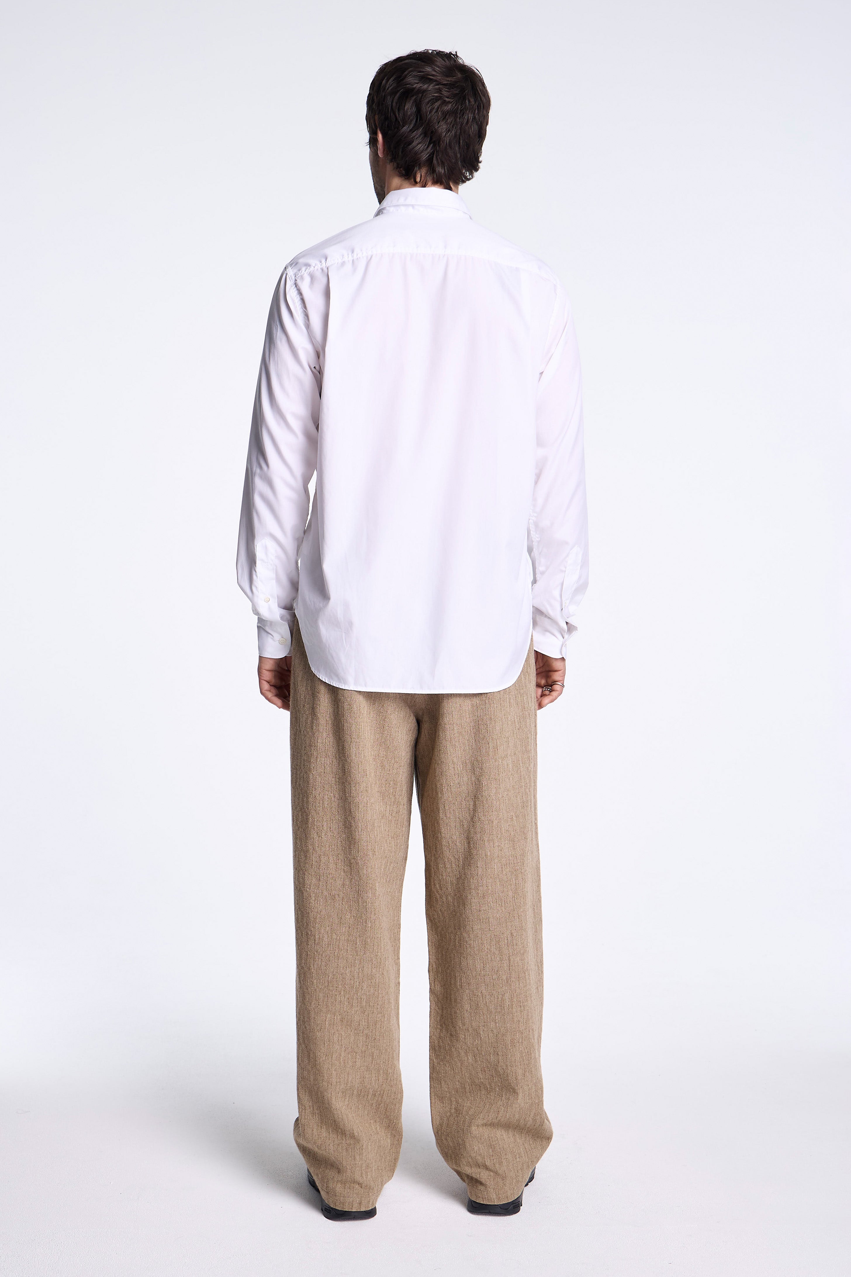 Cotton Broad Oxford Shirt White