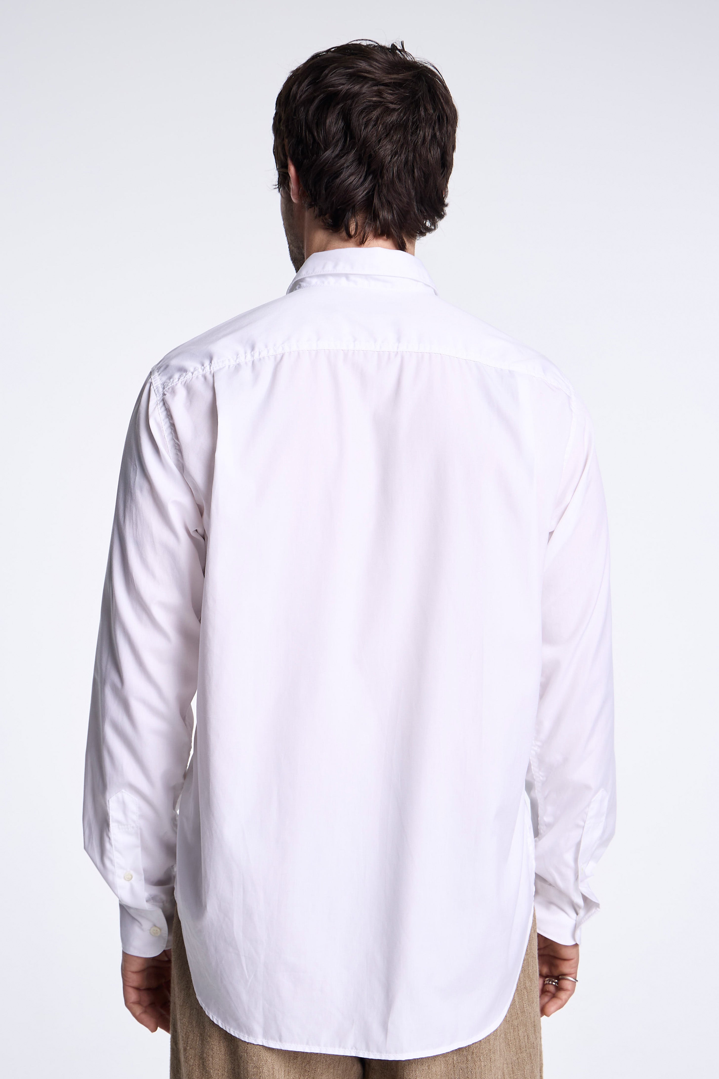 Cotton Broad Oxford Shirt White