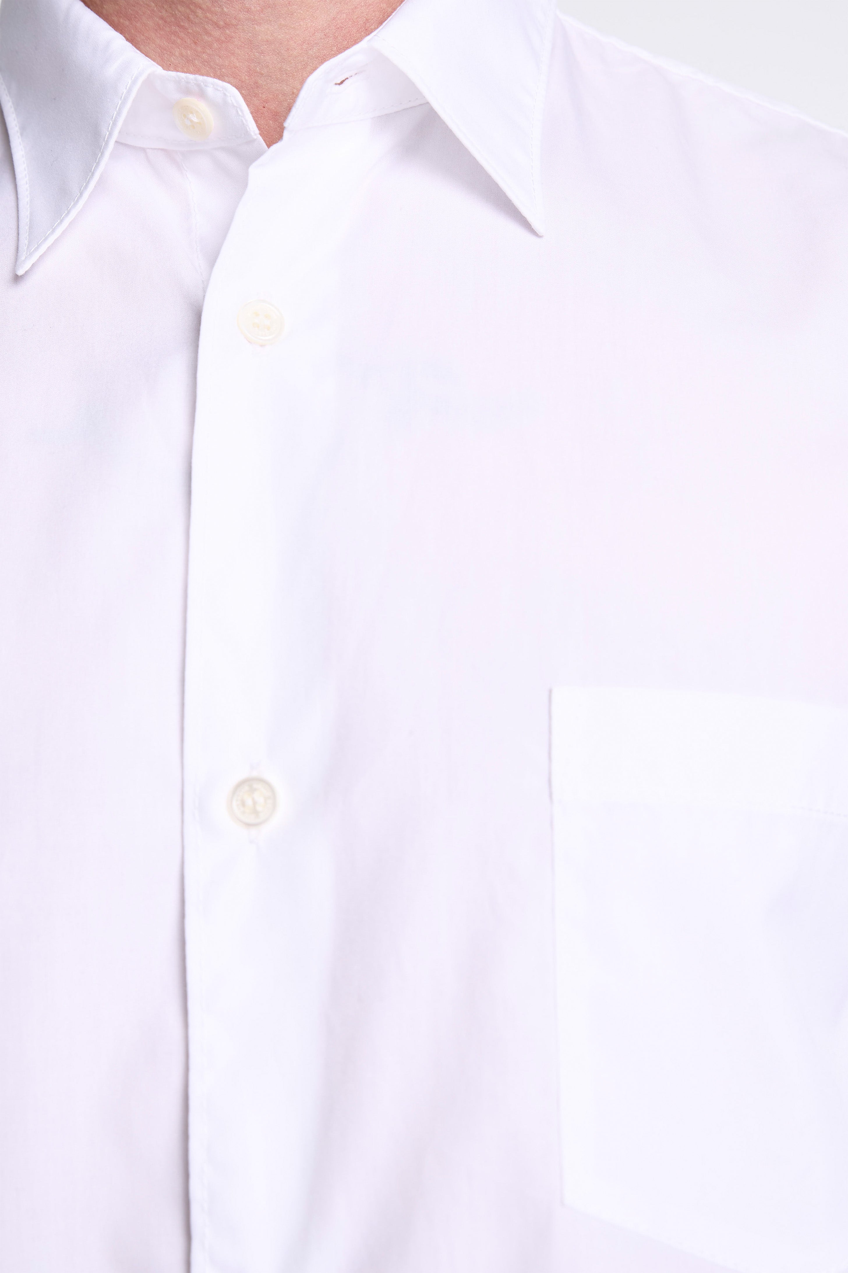 Cotton Broad Oxford Shirt White